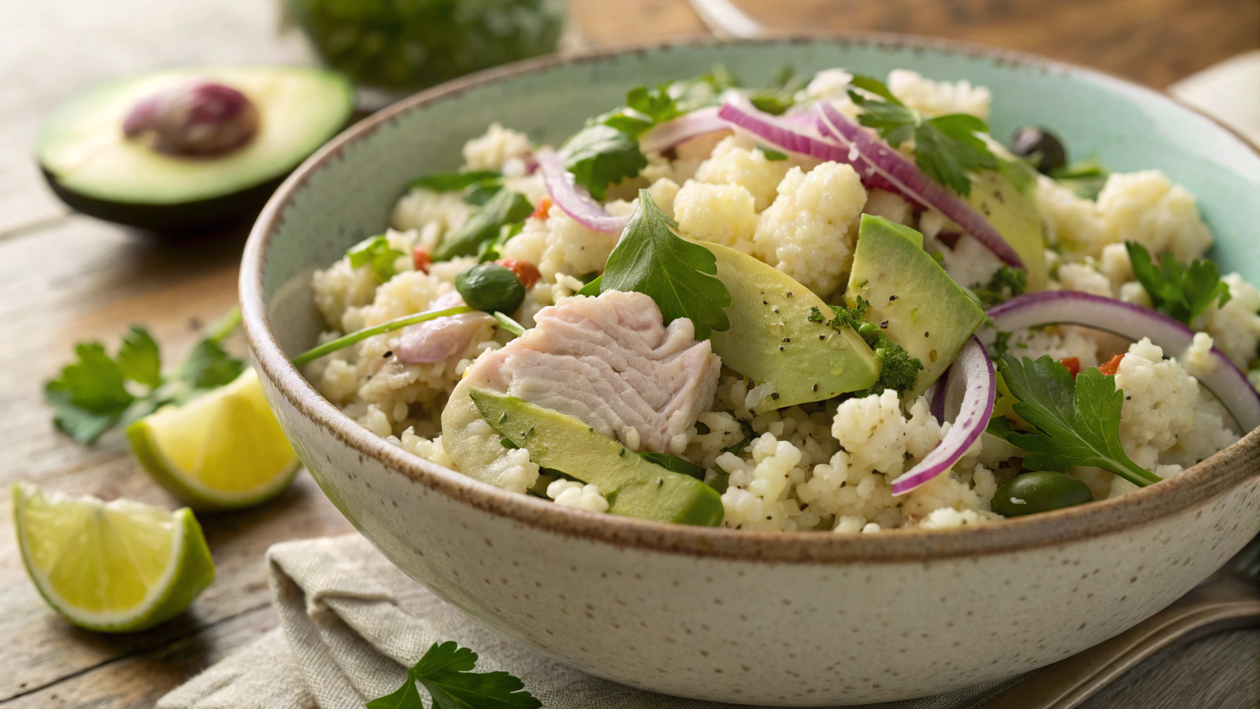 Keto Tuna Rice Salad