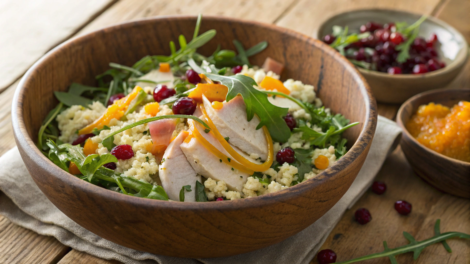 Keto Turkey Rice Christmas Salad