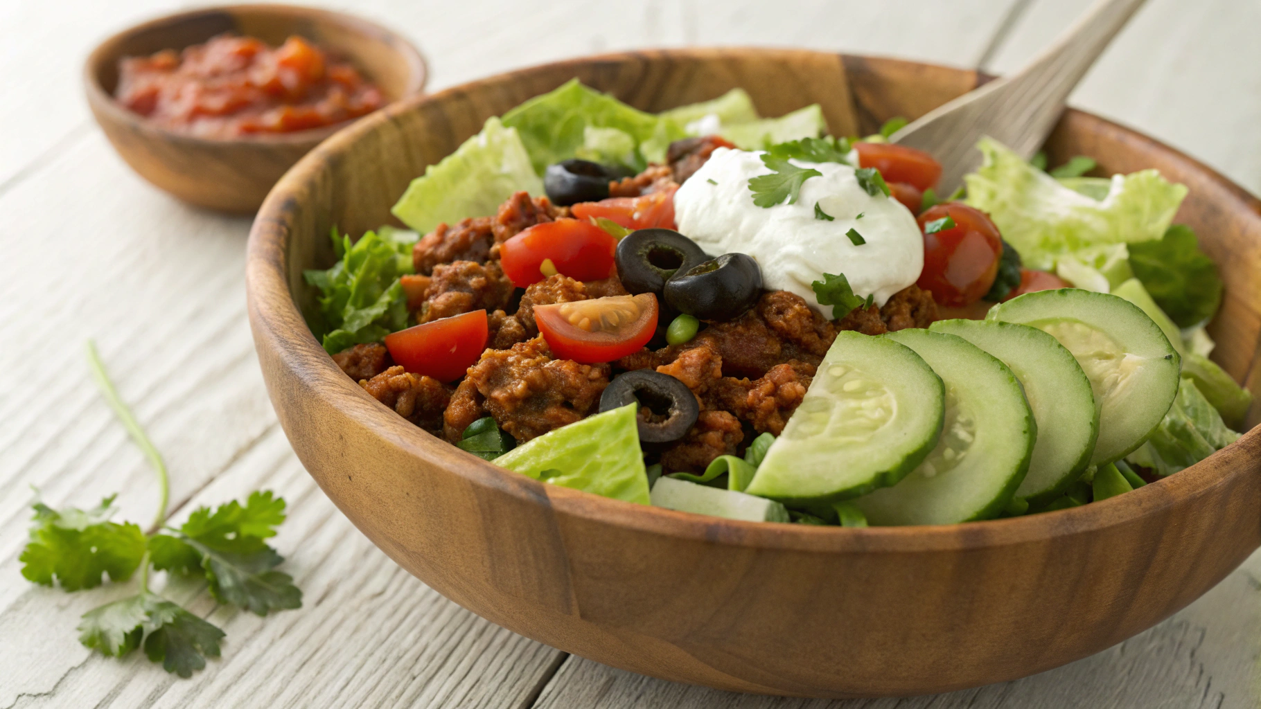 Low Carb Turkey Taco Salad