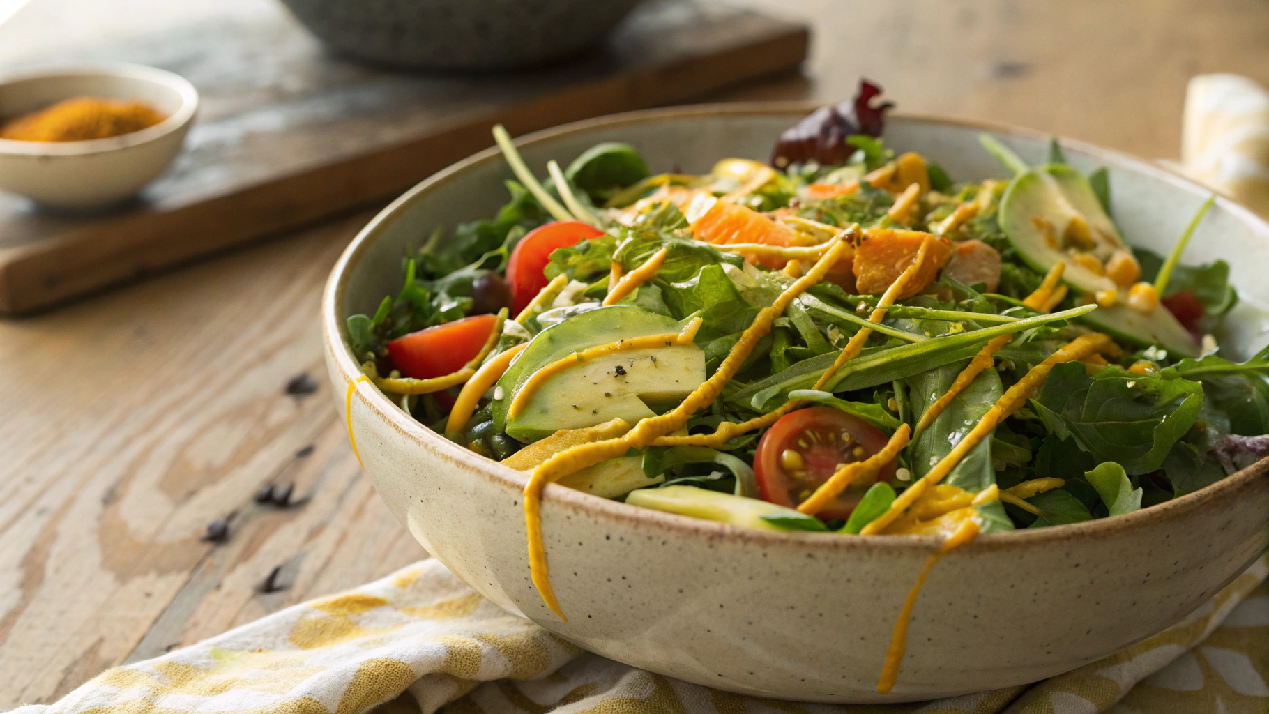Keto Turmeric Almond Dressing