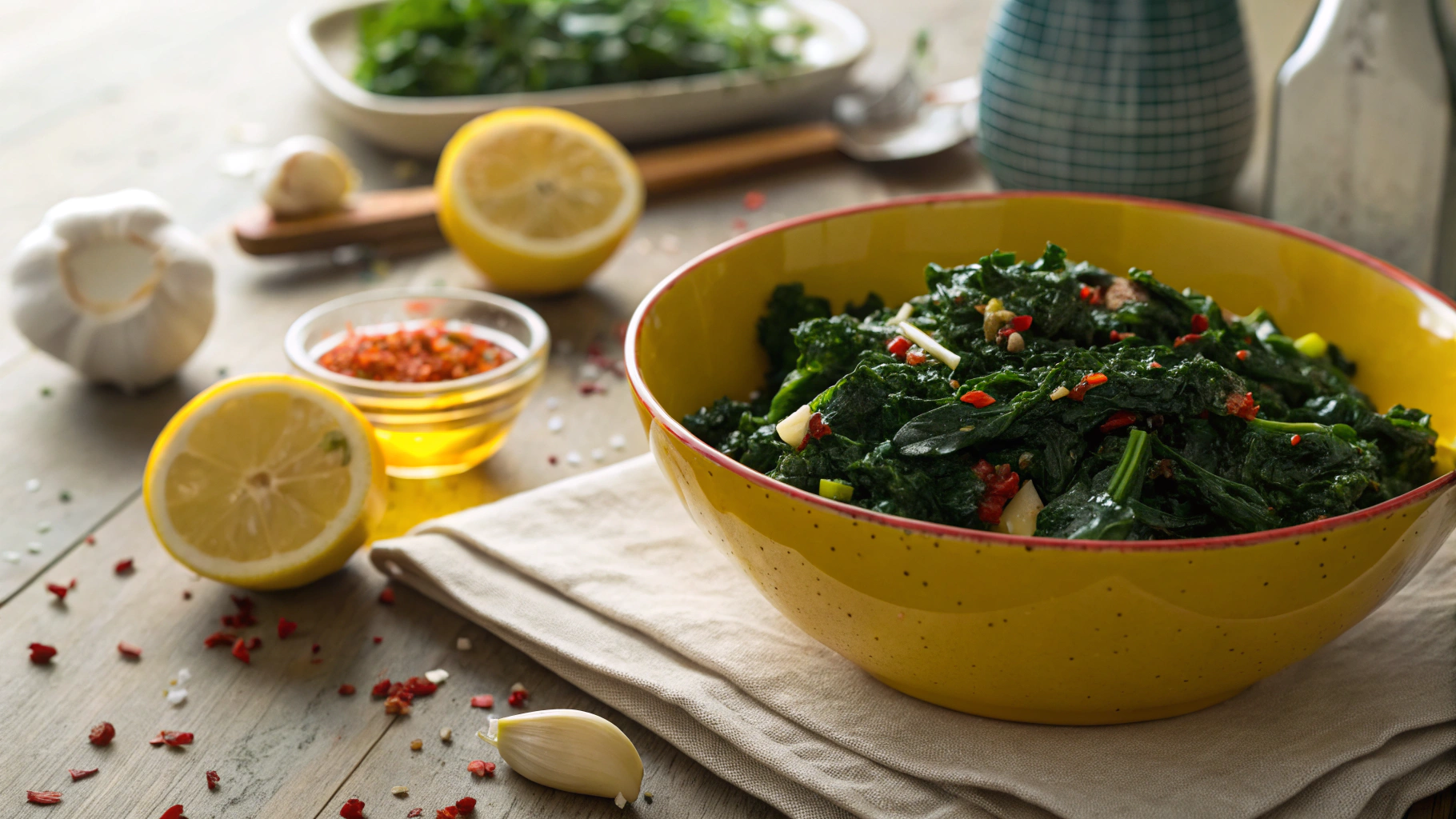 Keto Tuscan Kale with Chili, Garlic and Lemon