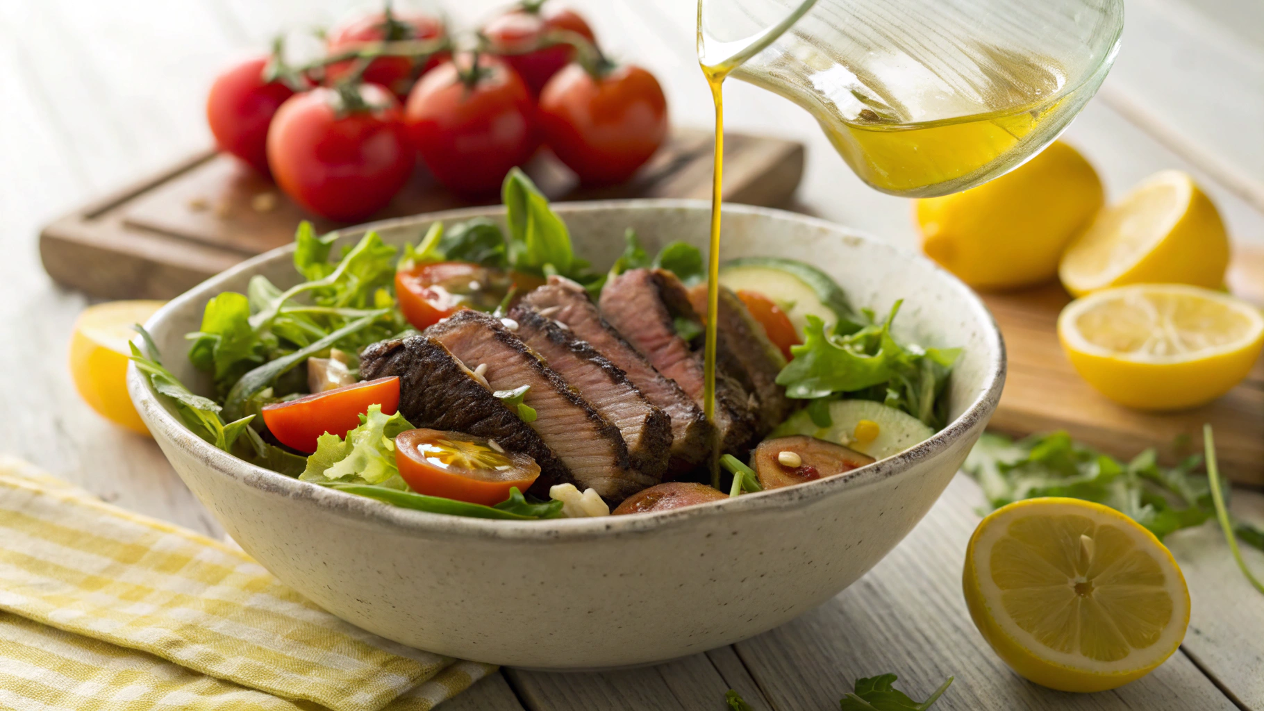 Keto Ultimate Lemon Garlic Vinaigrette Dressing