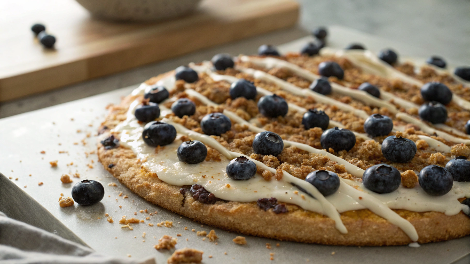 Keto Ultimate Streusel Dessert Pizza