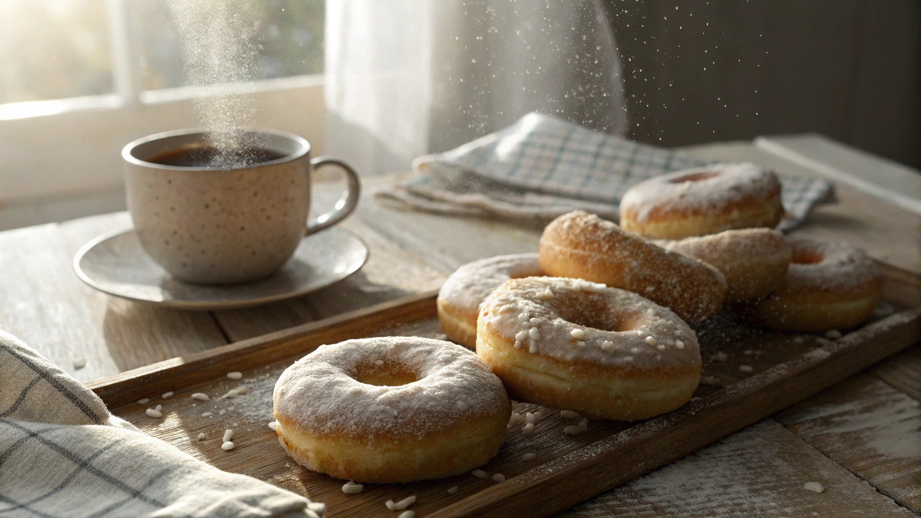 Keto Vanilla Glazed Donuts