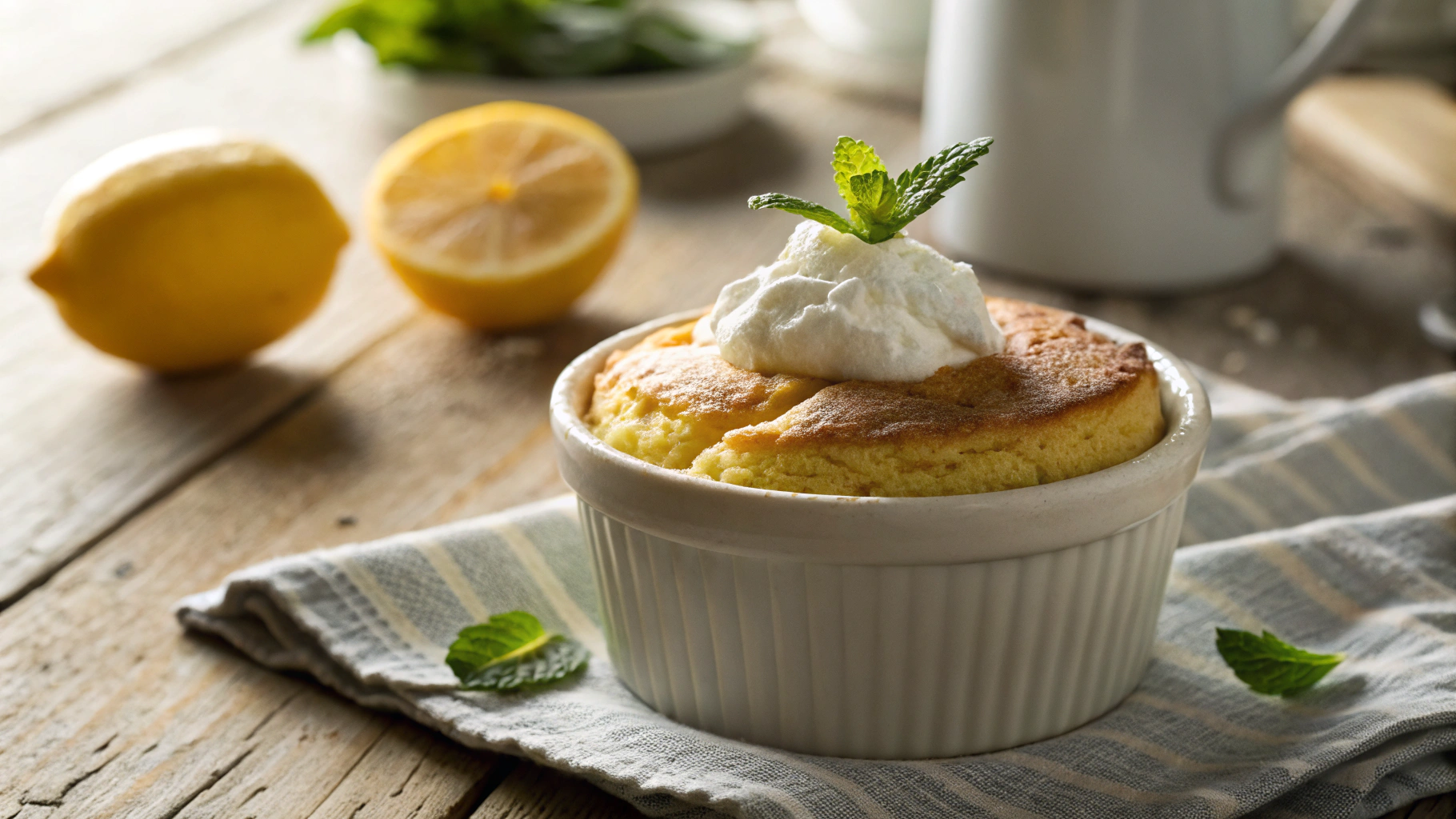Keto Vanilla Lemon Souffle