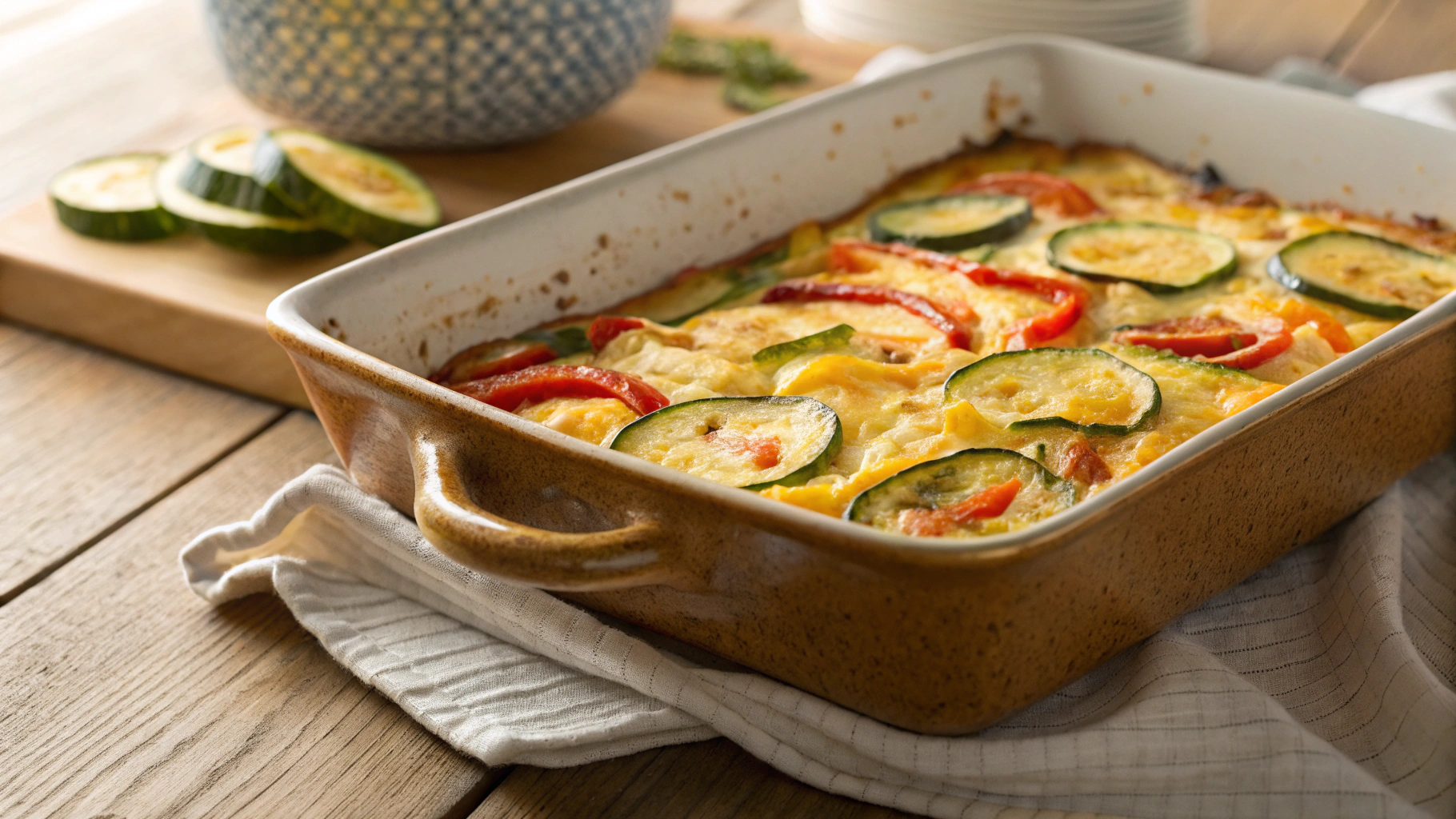 Keto Veg and Egg Casserole