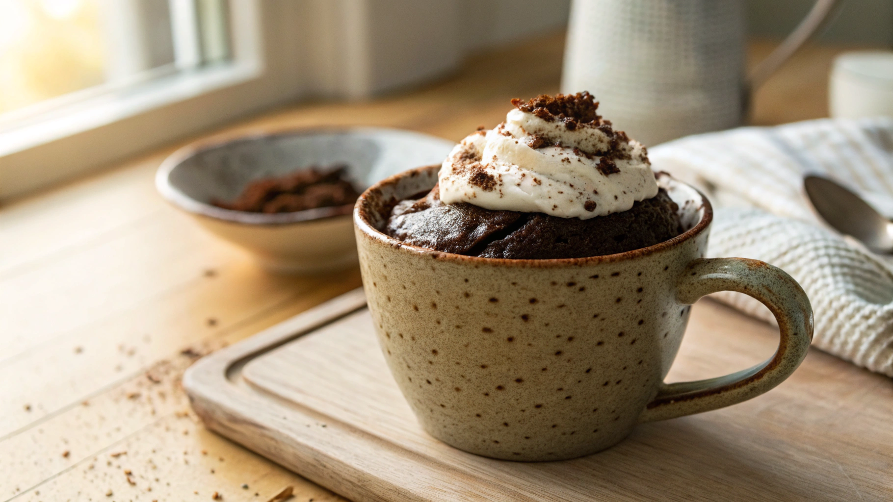 Keto Vegan Chocolate Mug Cake