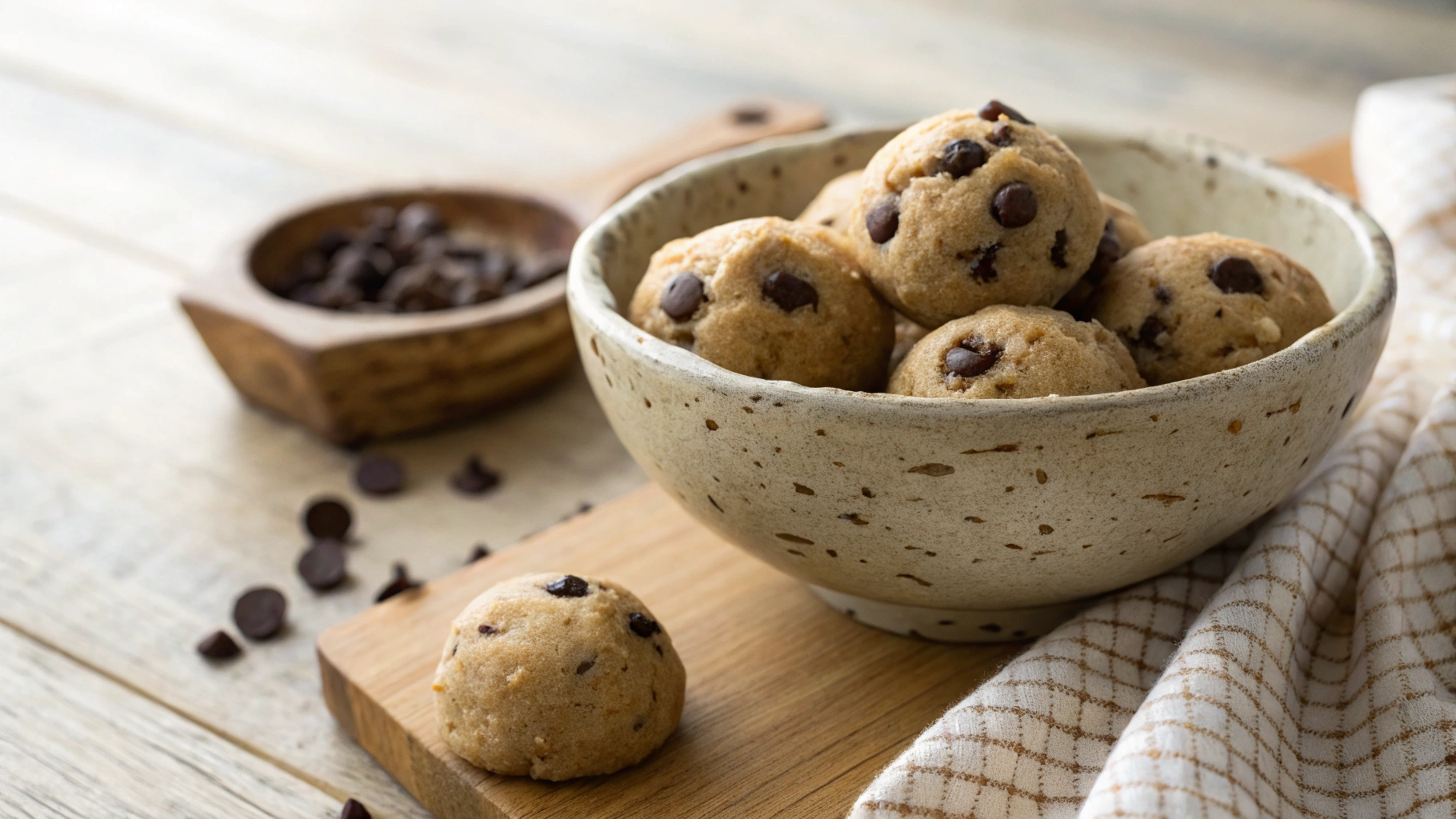 Keto Vegan Edible Cookie Dough Fat Bombs