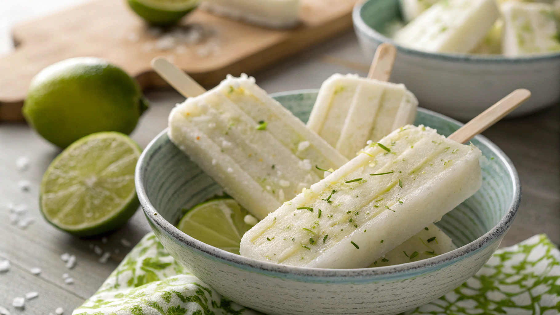 Keto Vegan Lime And Coconut Lollies