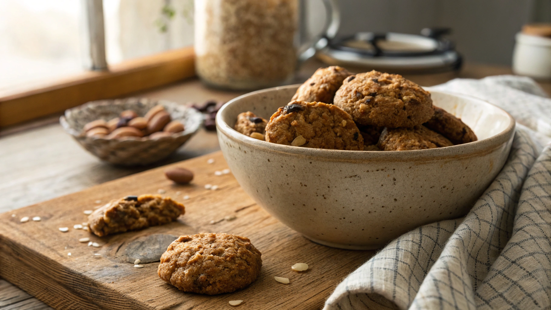 Keto Vegan Nut and Sunflower Cookies