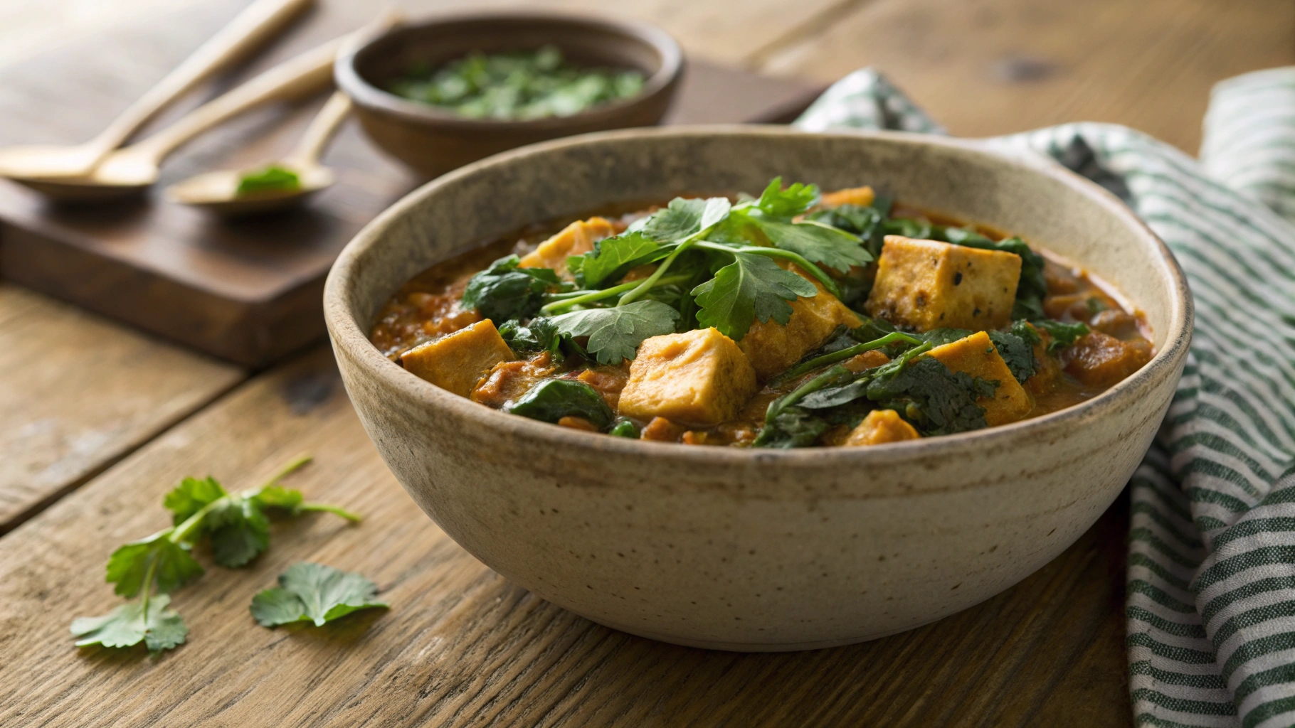 Keto Vegan Saag Paneer