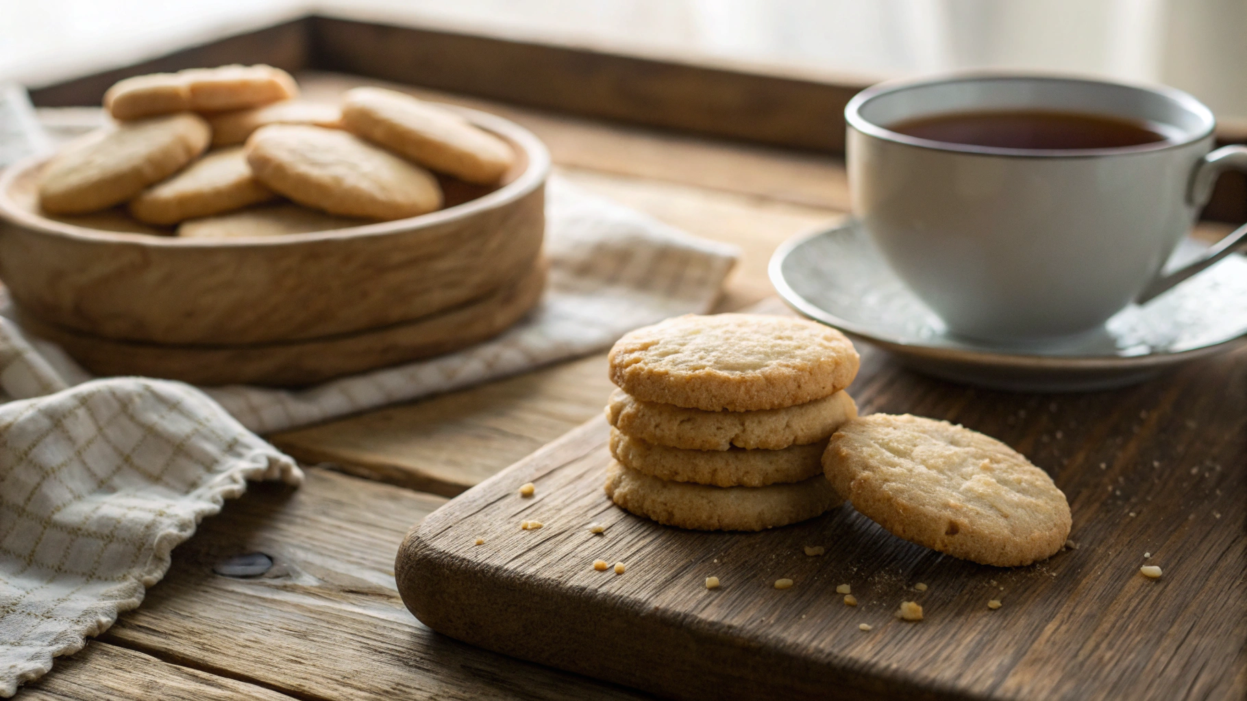 Keto Vegan Shortbread Cookies