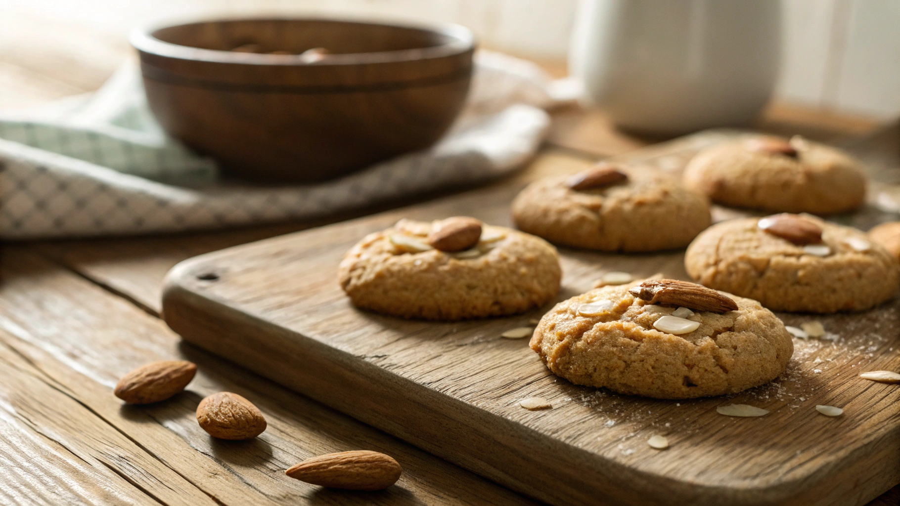 Keto Vegan Tahini and Almond Cookies