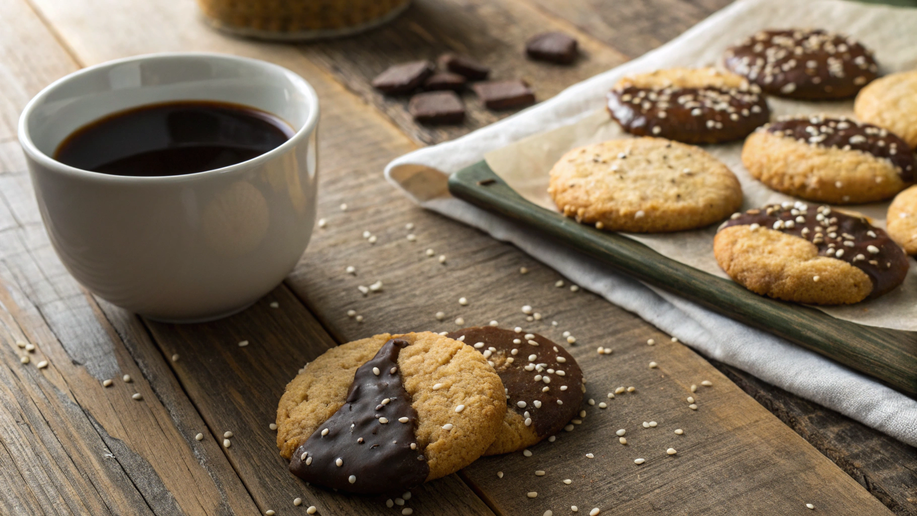 Keto Vegan Tahini Cookies