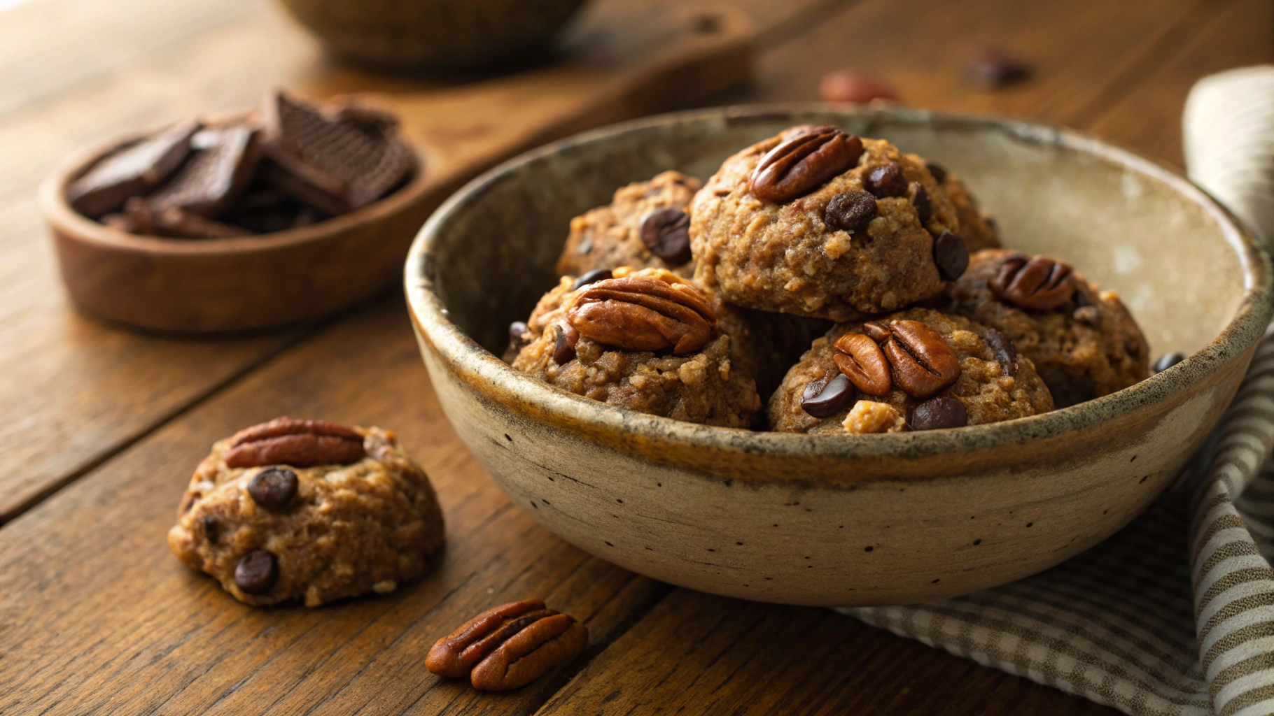 Keto Vegan Turtle No Bake Cookies
