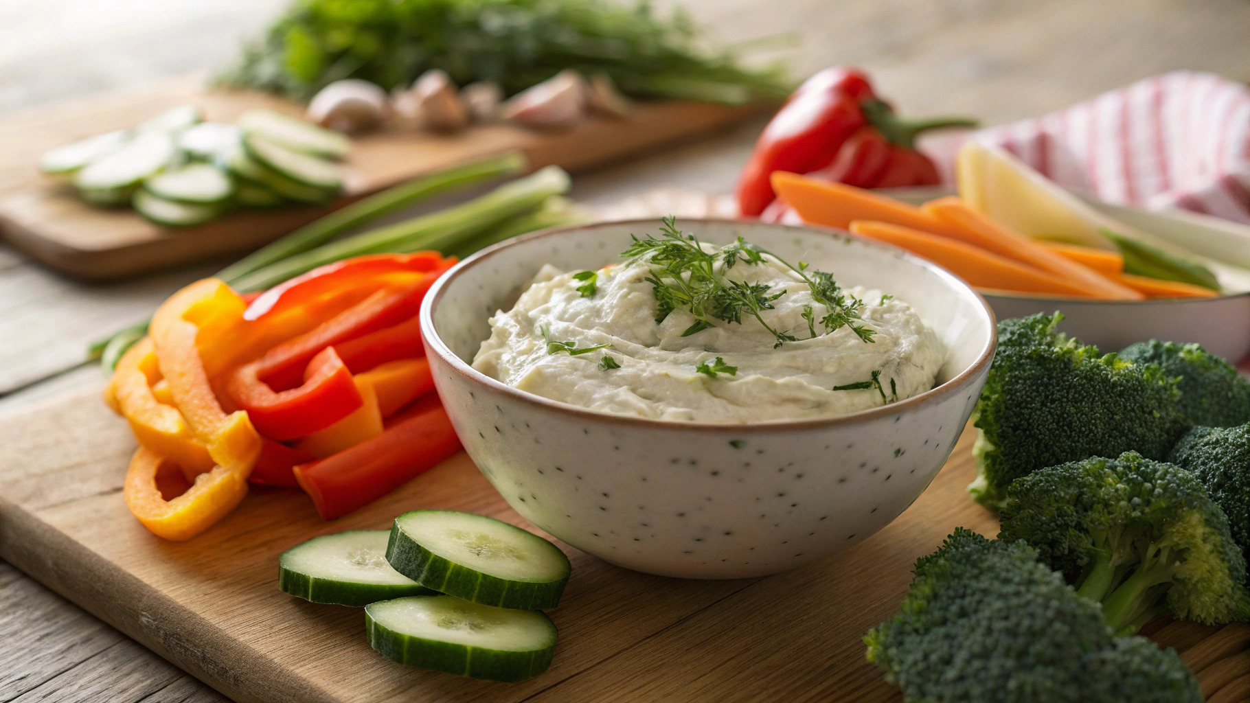 Keto Vegetable Cream Cheese Spread