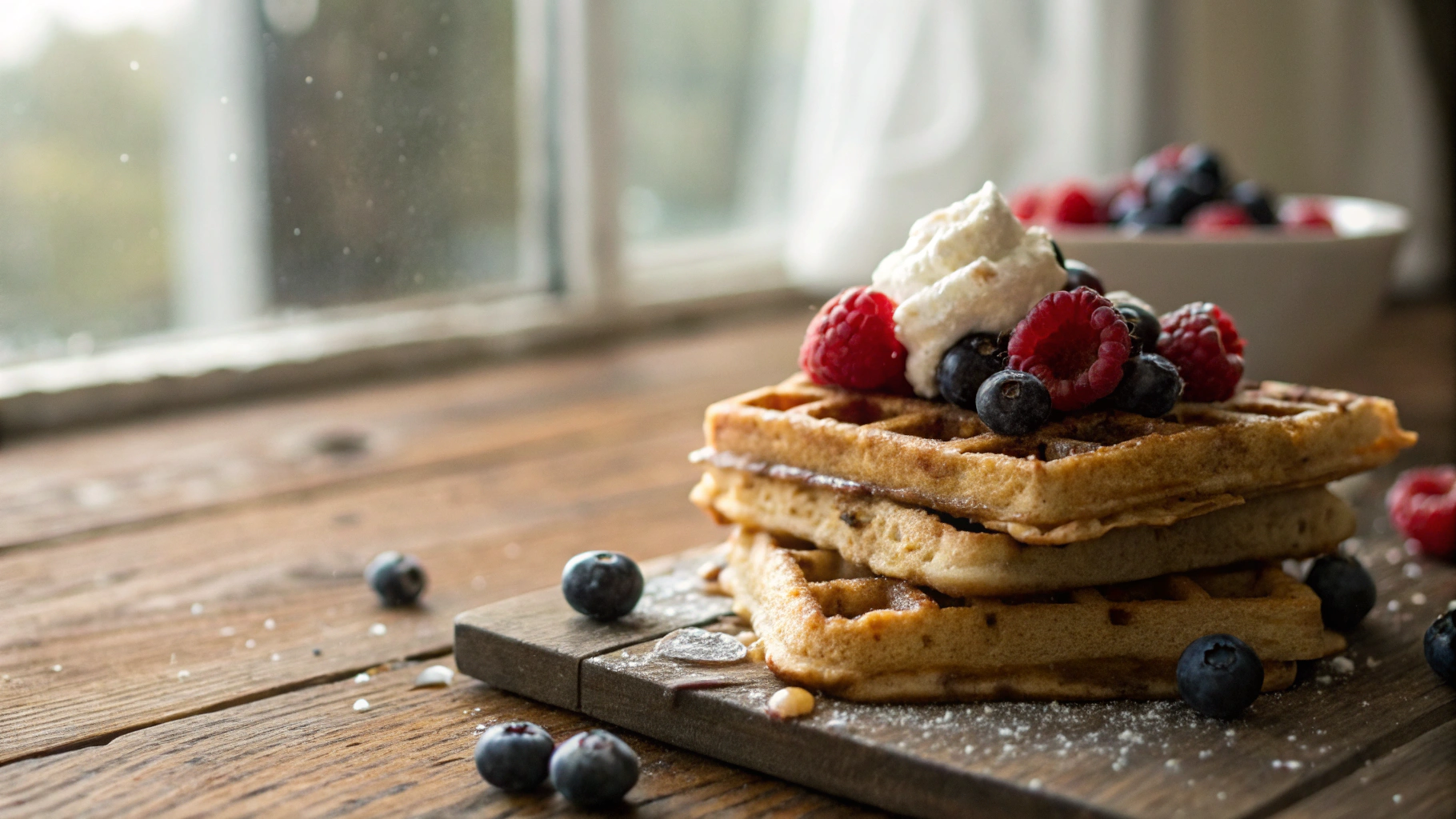 Keto Waffles with Almond Flour