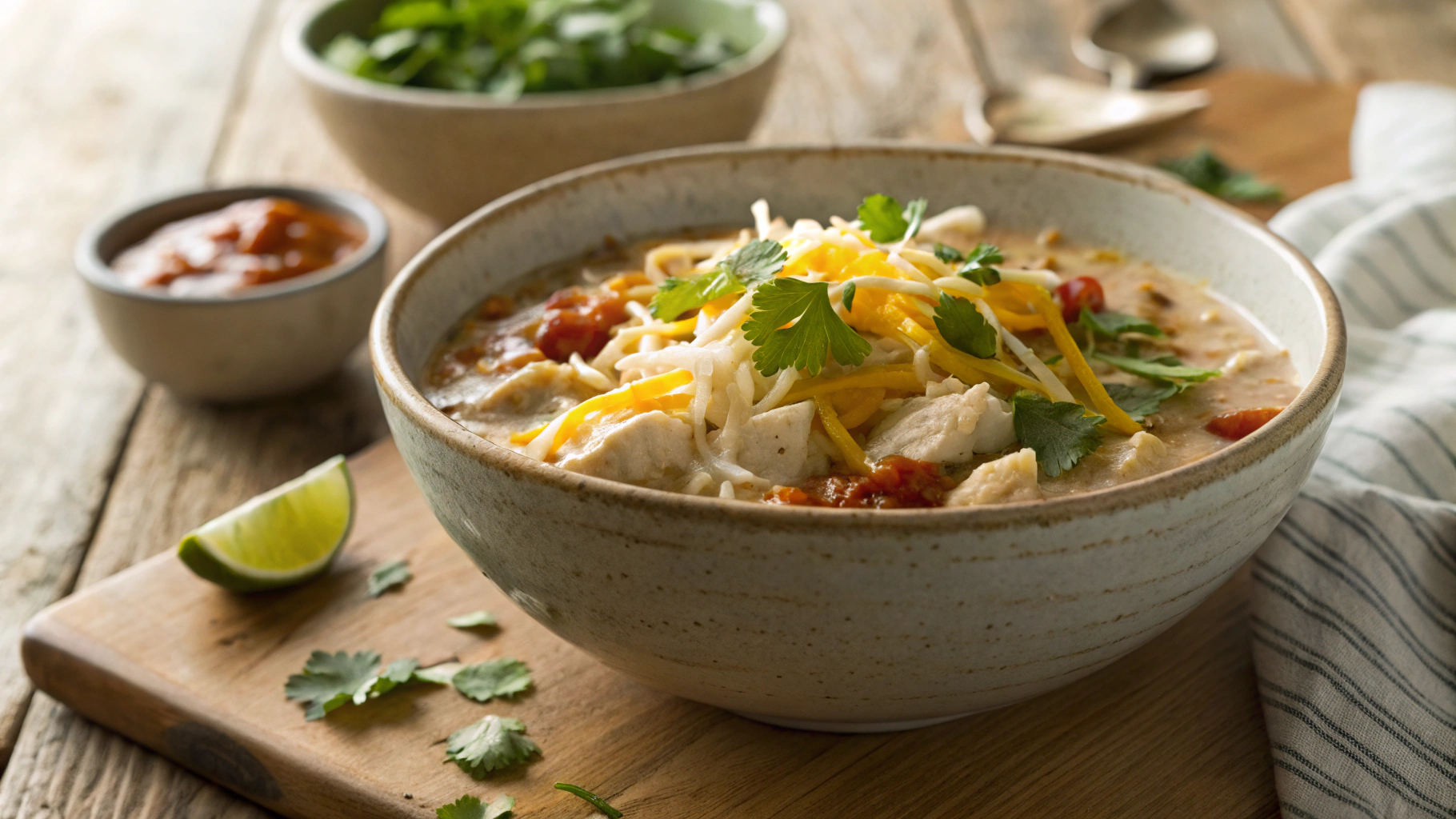 Keto White Chicken Chili
