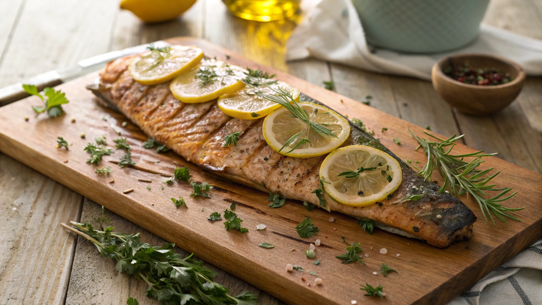 Keto Whole Grilled Salmon