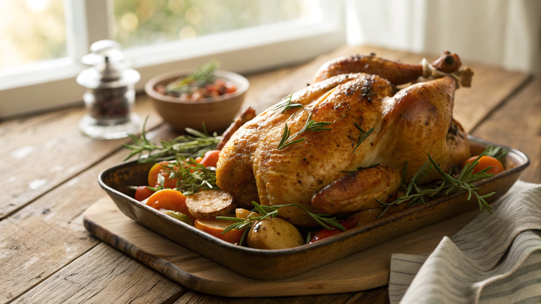 Keto Whole Roasted Za'atar Chicken