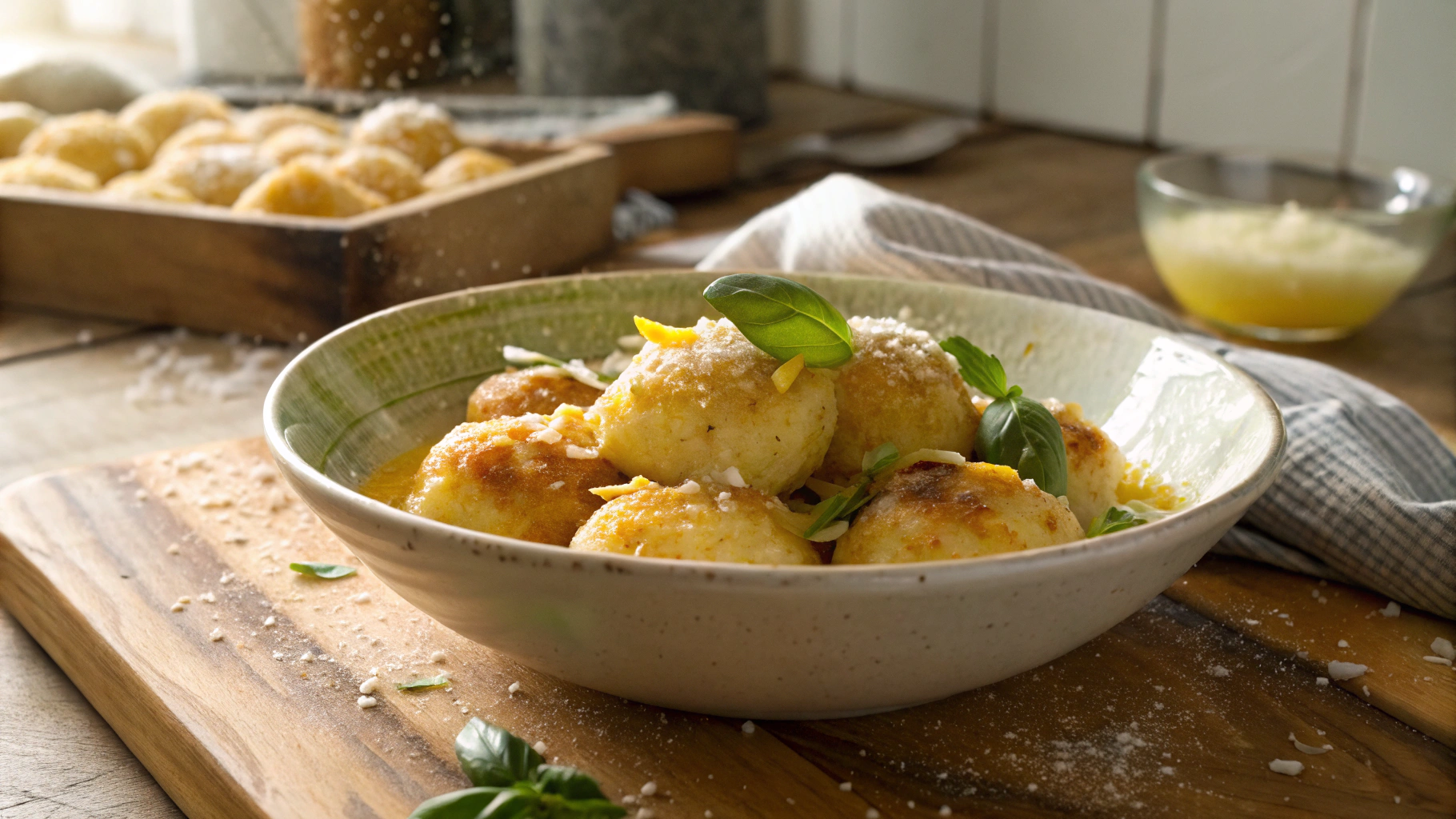 Low Carb Zesty Gnudi