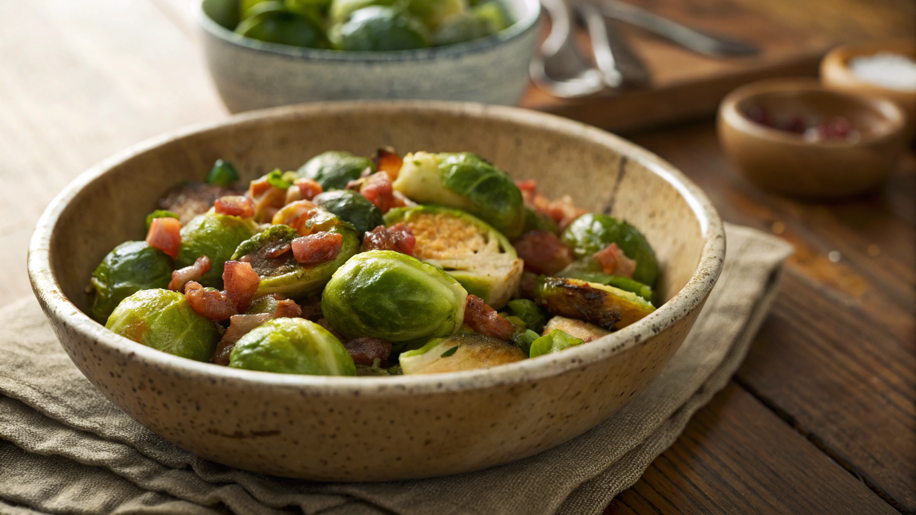 Keto Zesty Sprouts with Pancetta