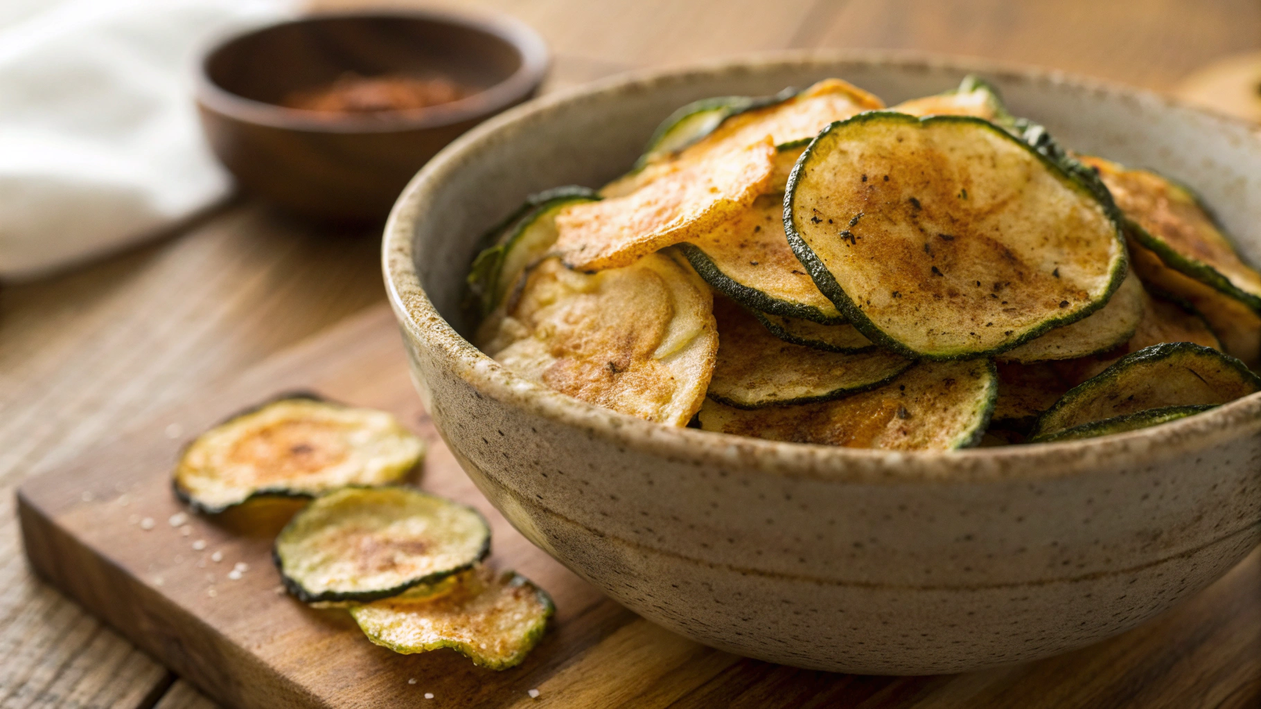 Keto Zucchini Apple Chips