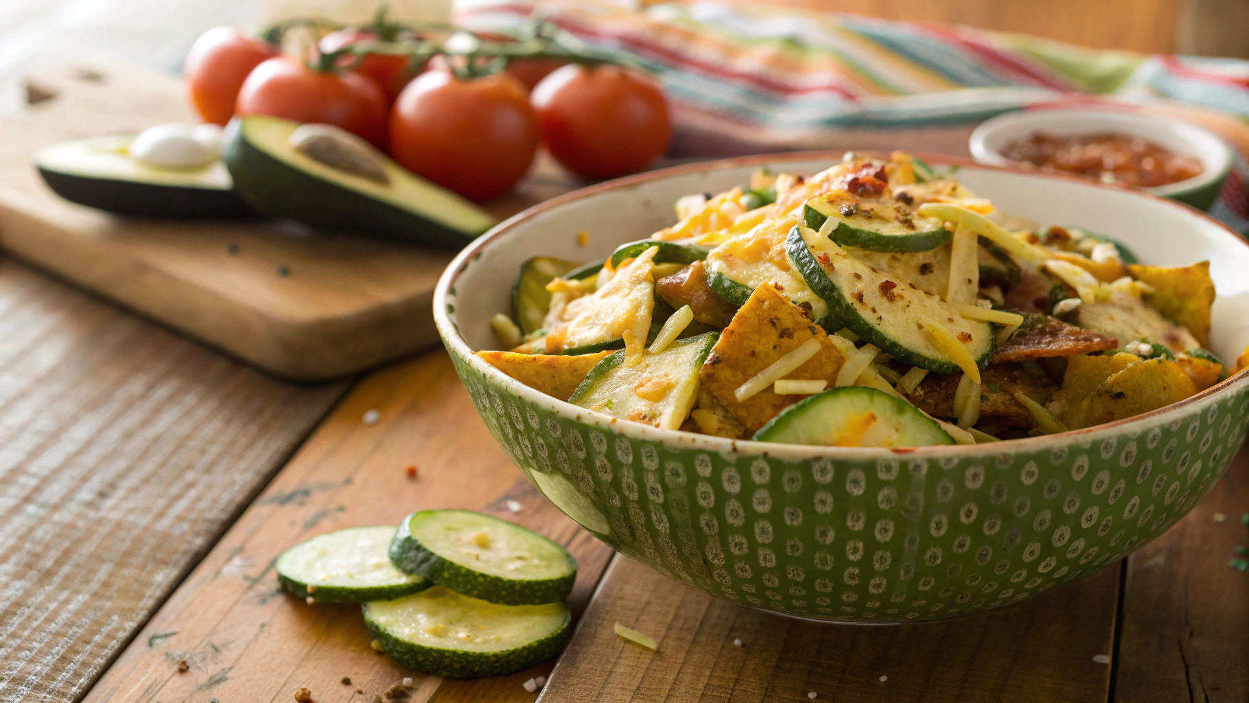 Keto Zucchini Nacho Chips