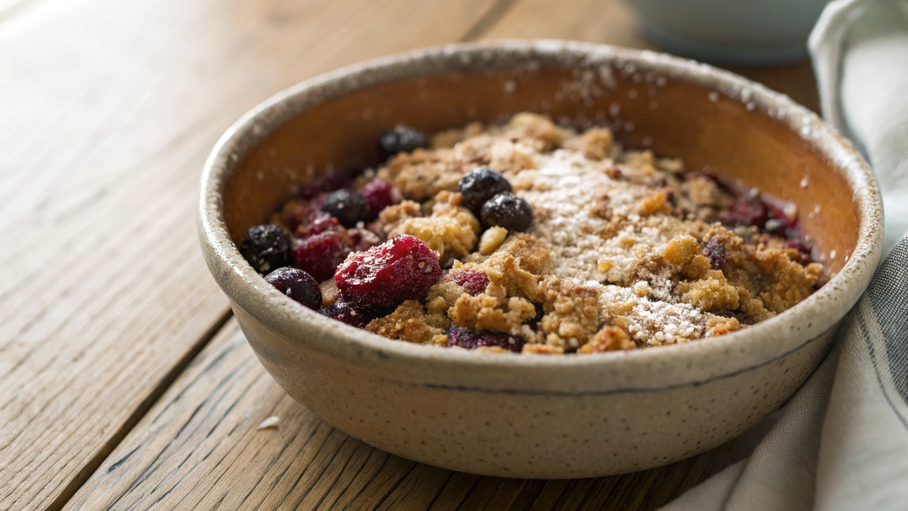 Low Carb Air Fryer Berry Crisp