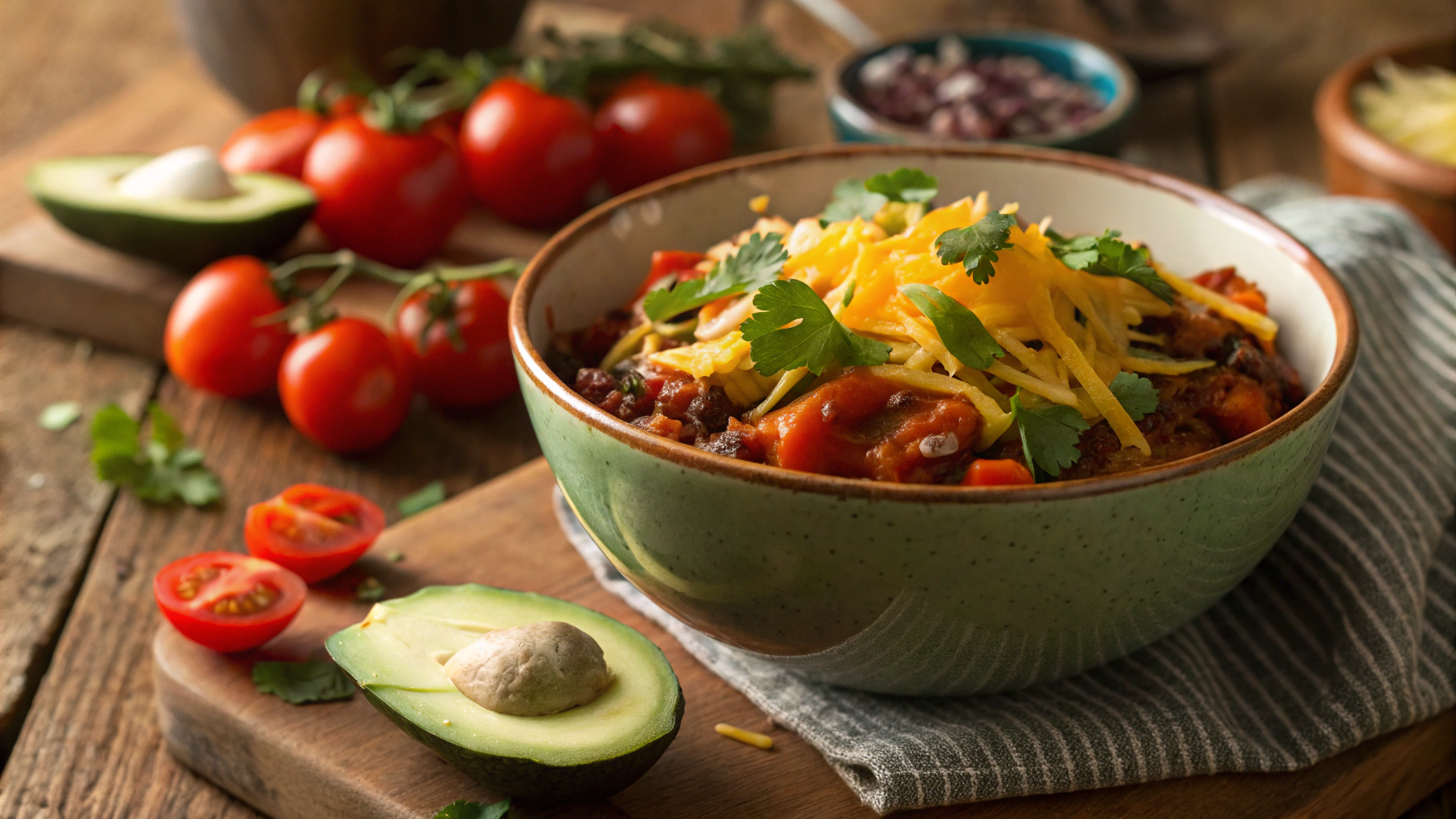 Low Carb Air Fryer Enchilada Bowl