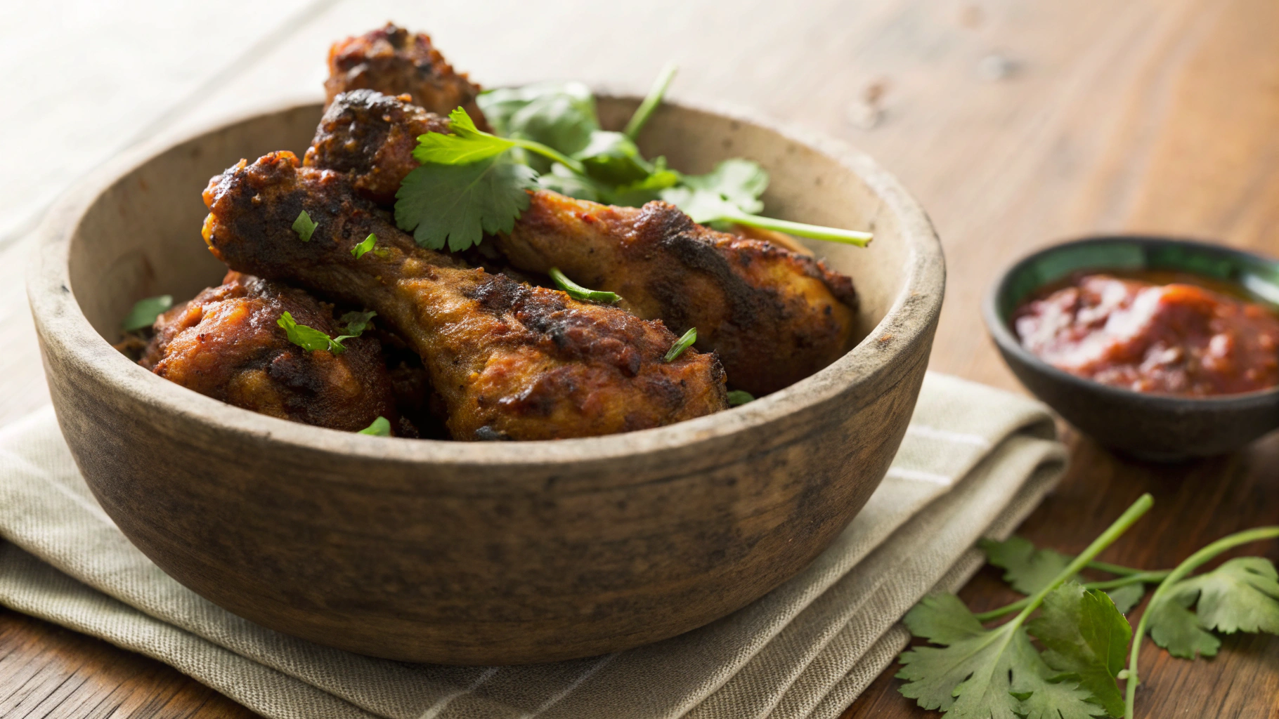 Keto Air Fryer Indian-Style Drumsticks