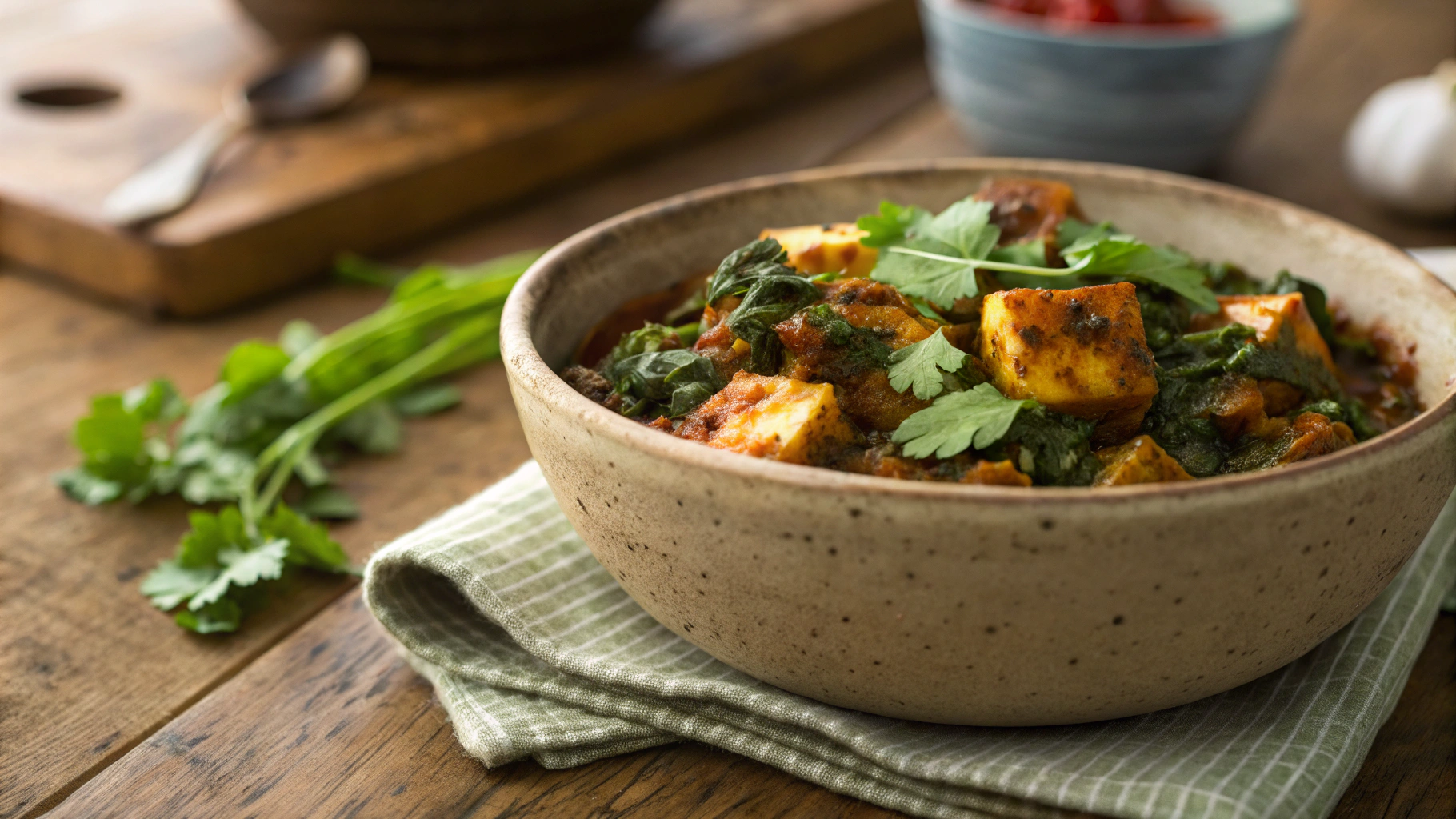 Low Carb Air Fryer Saag Paneer
