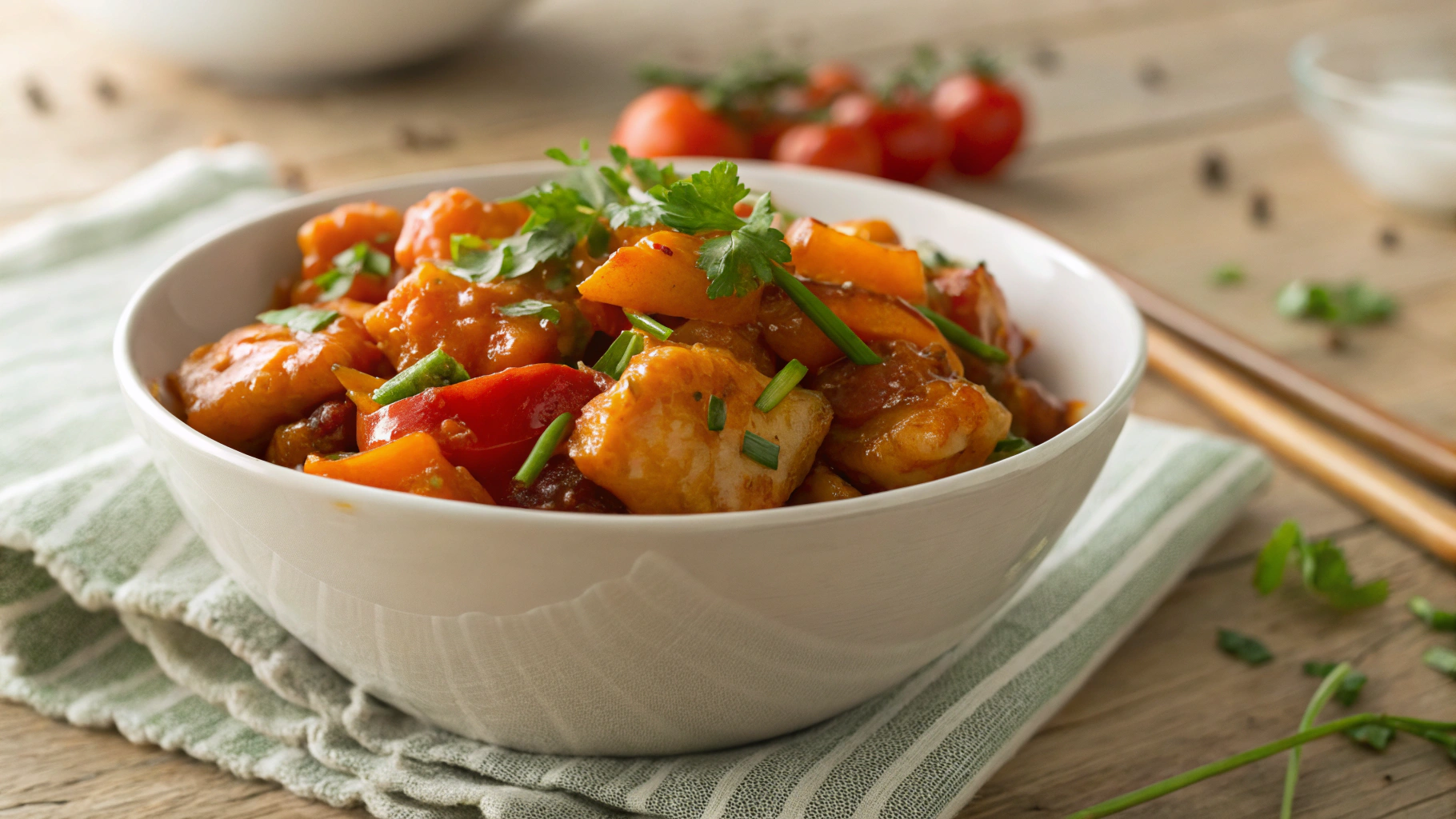 Low Carb Air Fryer Sweet and Sour Chicken