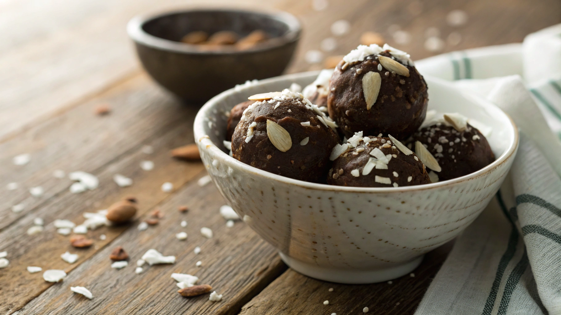 Keto Almond Coconut Cheesecake Truffles