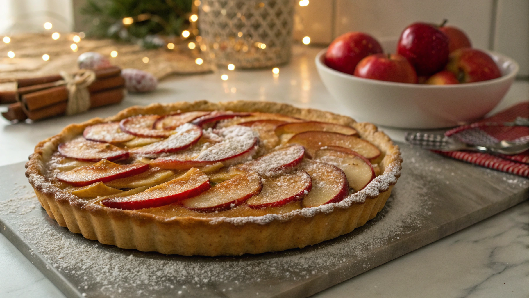 Keto Apple Frangipane Tart