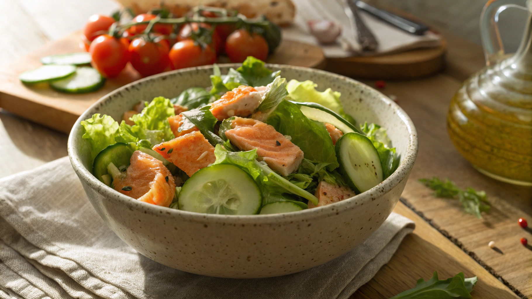 Low Carb Asian Salmon Salad