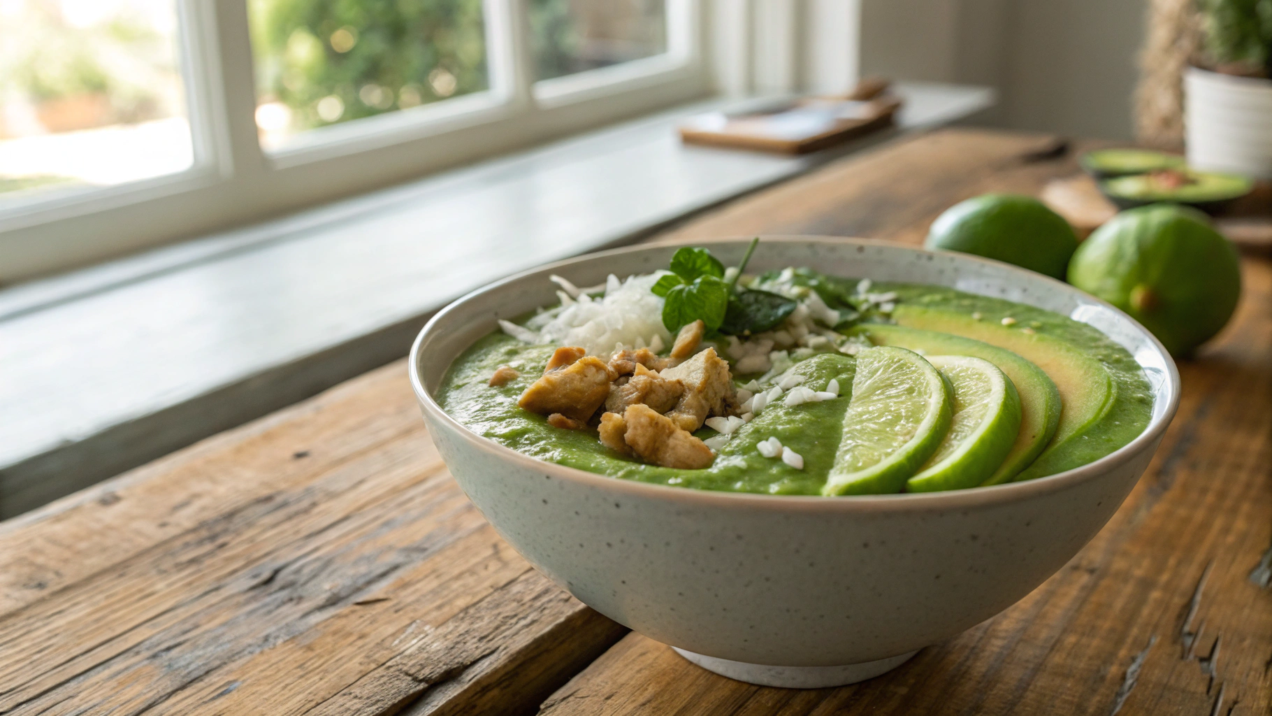 Low Carb Avocado Coconut Ginger Smoothie