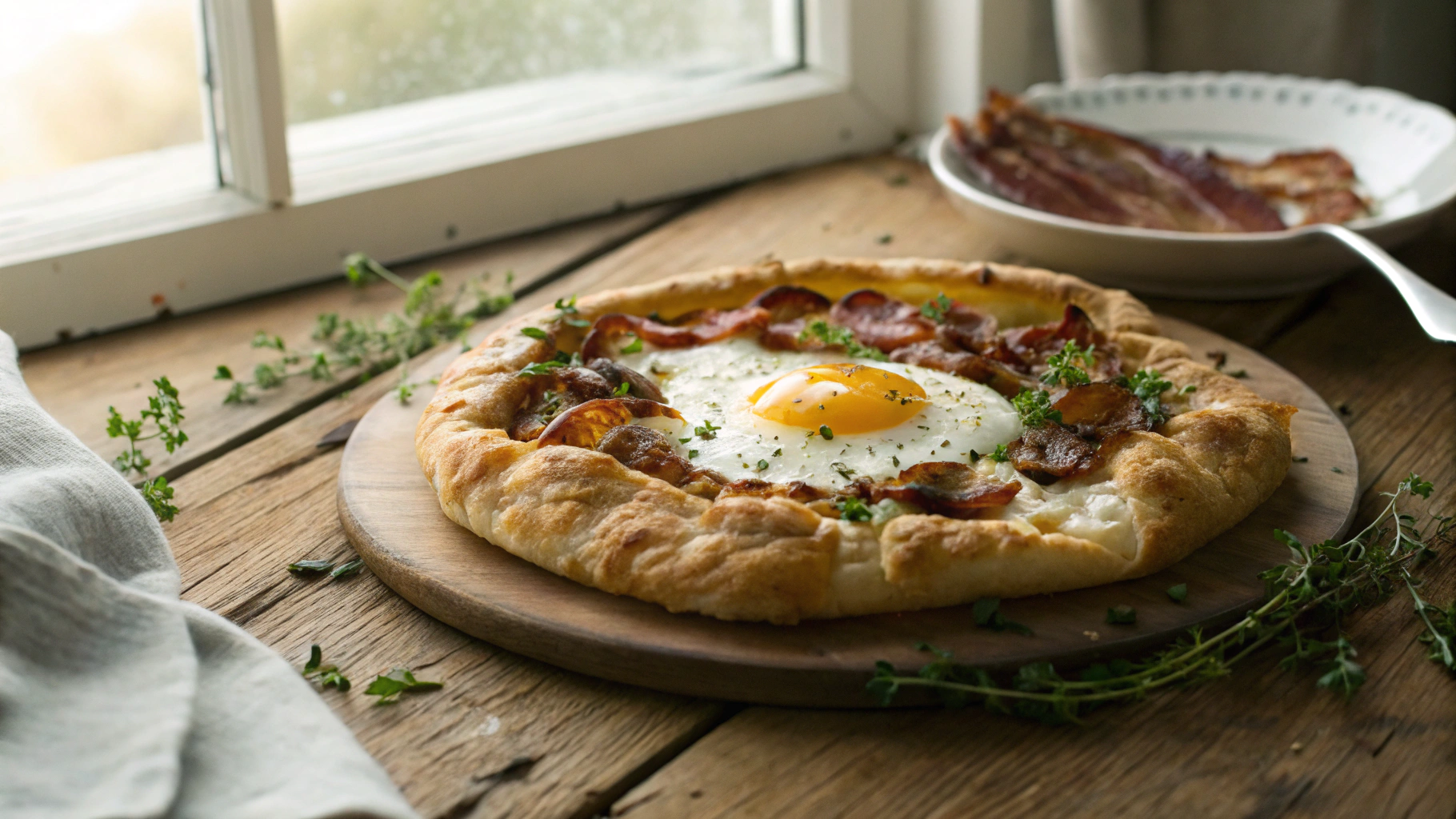 Low Carb Bacon And Egg Galette