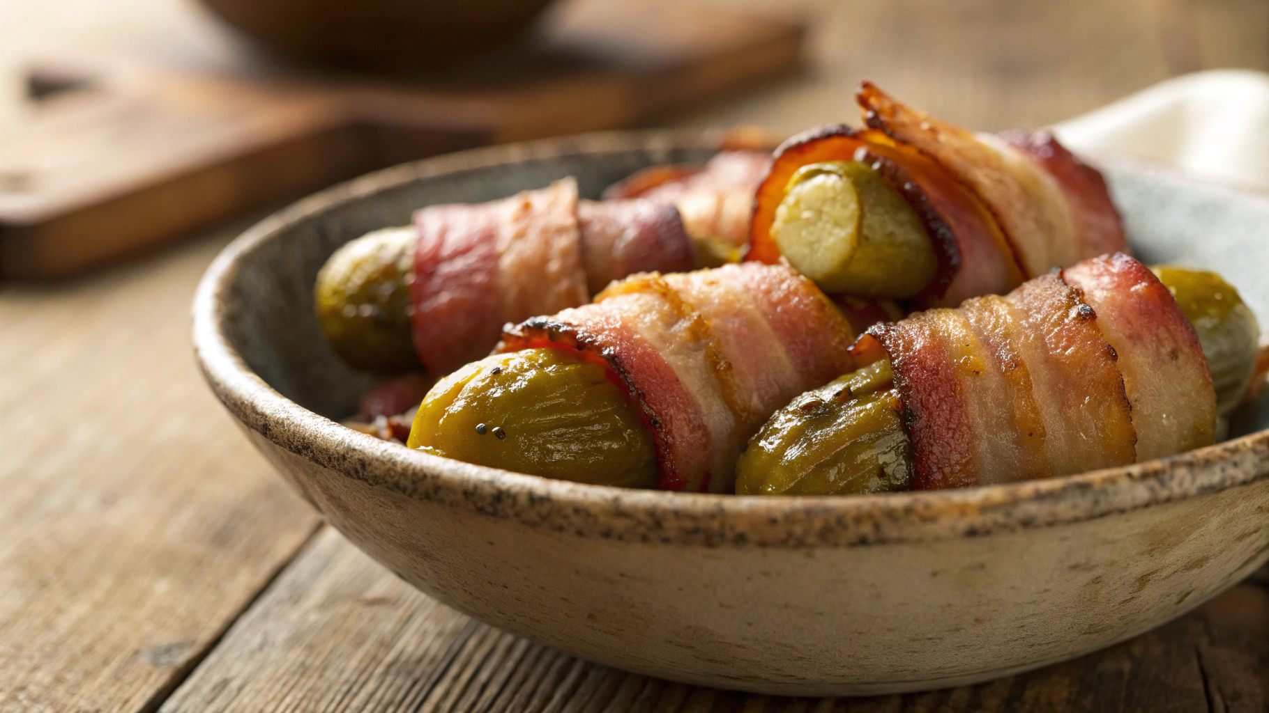 Low Carb Bacon Wrapped Pickles