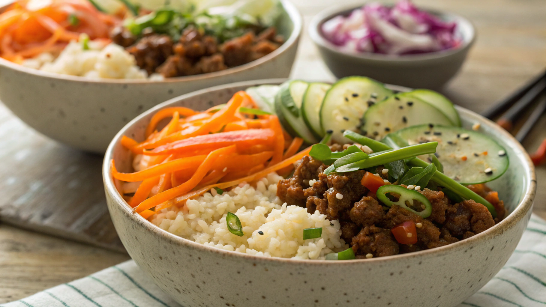 Keto Bahn Mi Rice Bowl Meal Prep