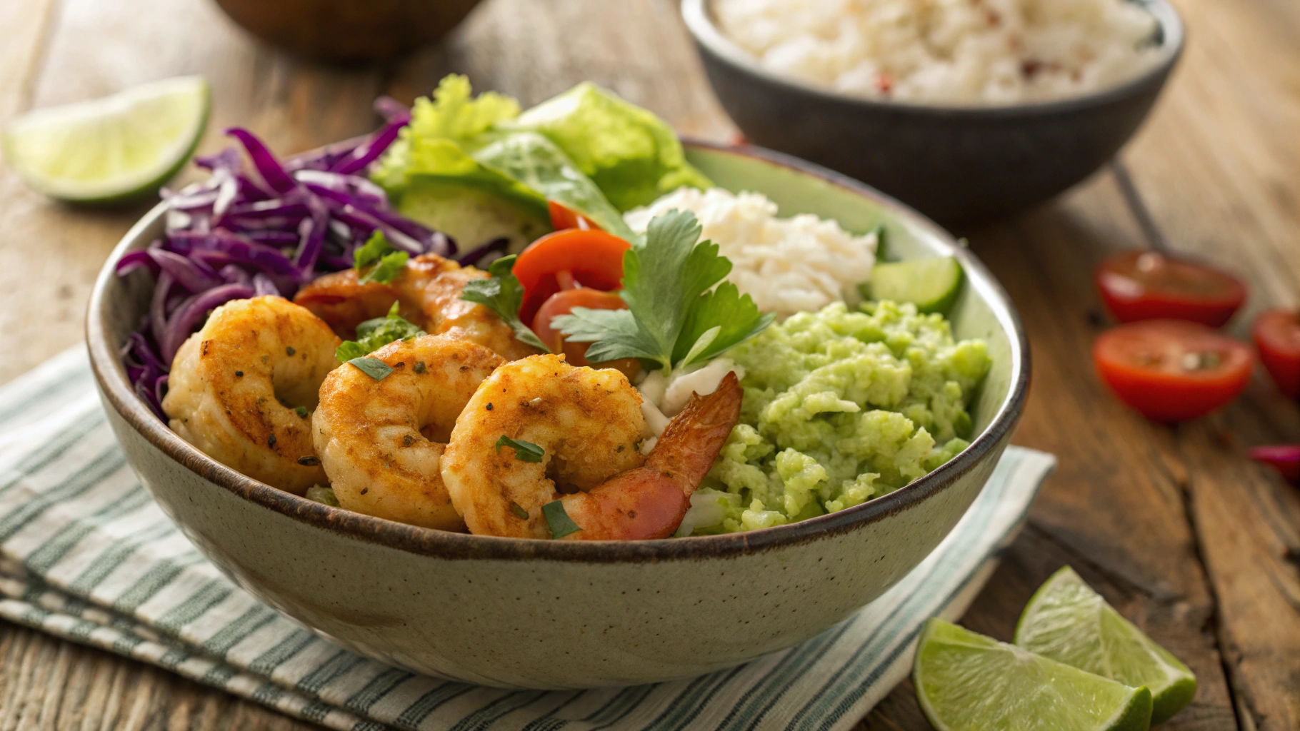 Low Carb Baja Shrimp Burrito