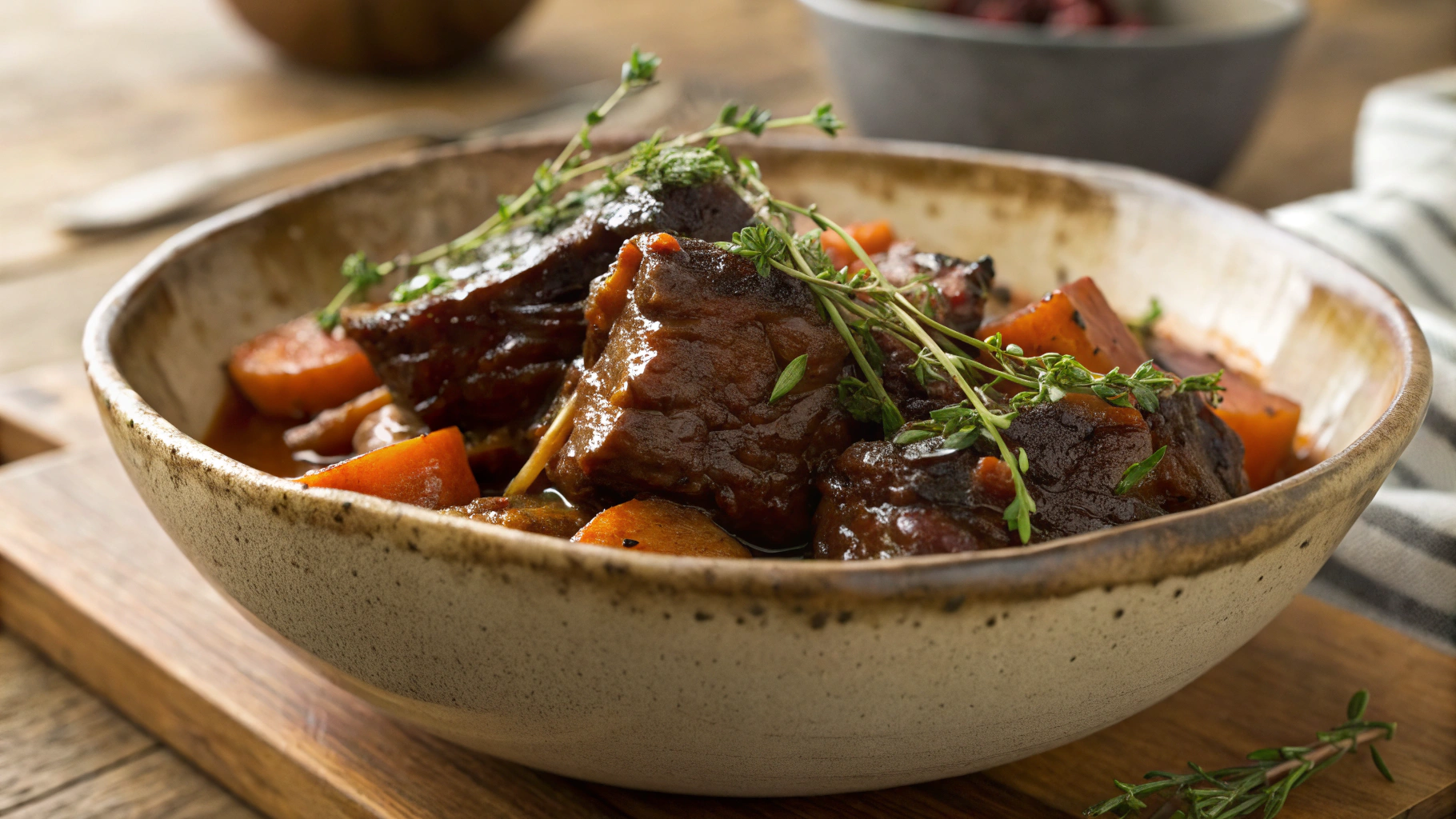 Low Carb Beef Ribs and Shiitake Mushrooms