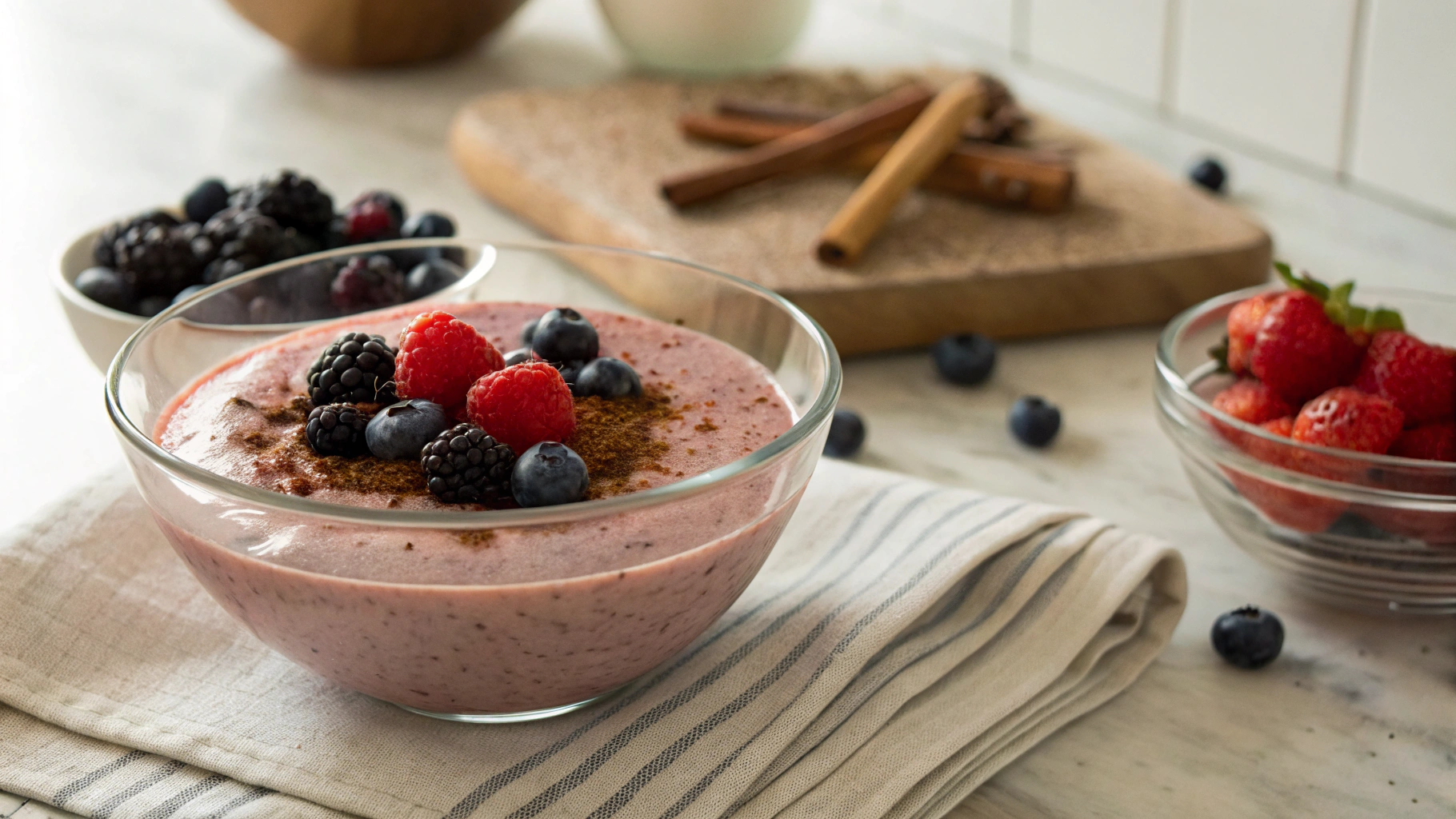 Low Carb Berry Protein Smoothie