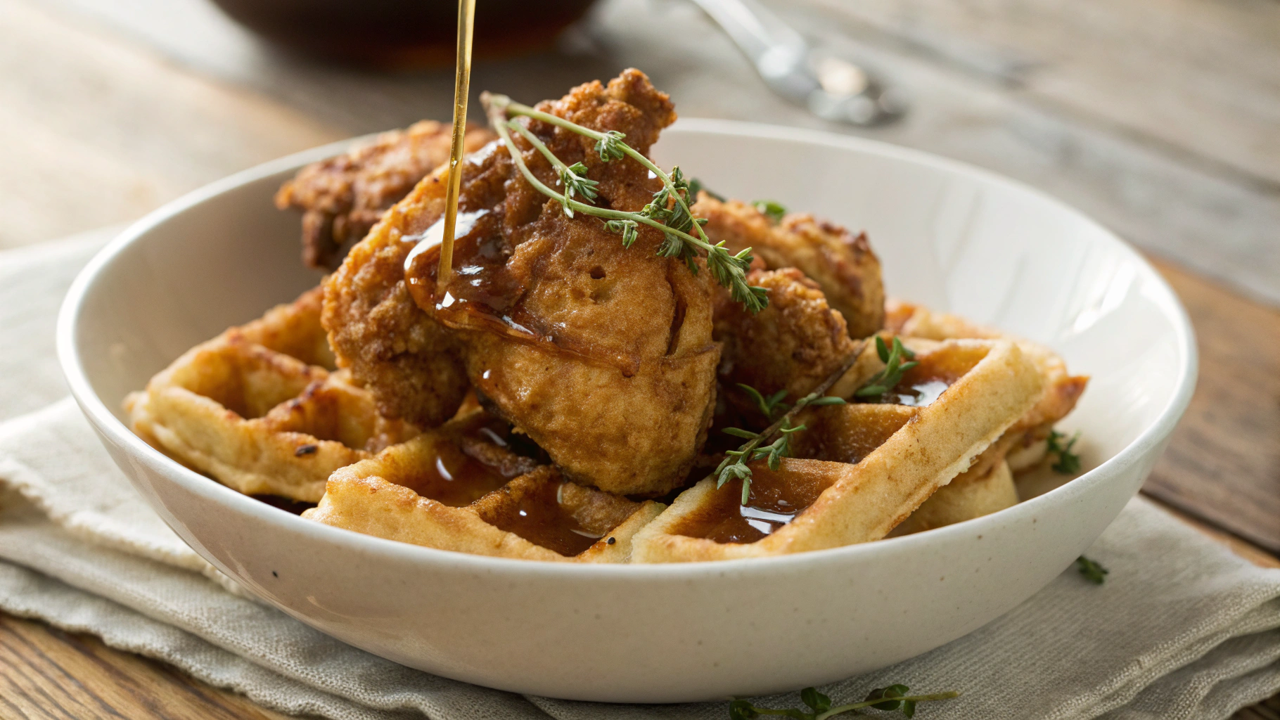 Low Carb Best Chicken and Waffles