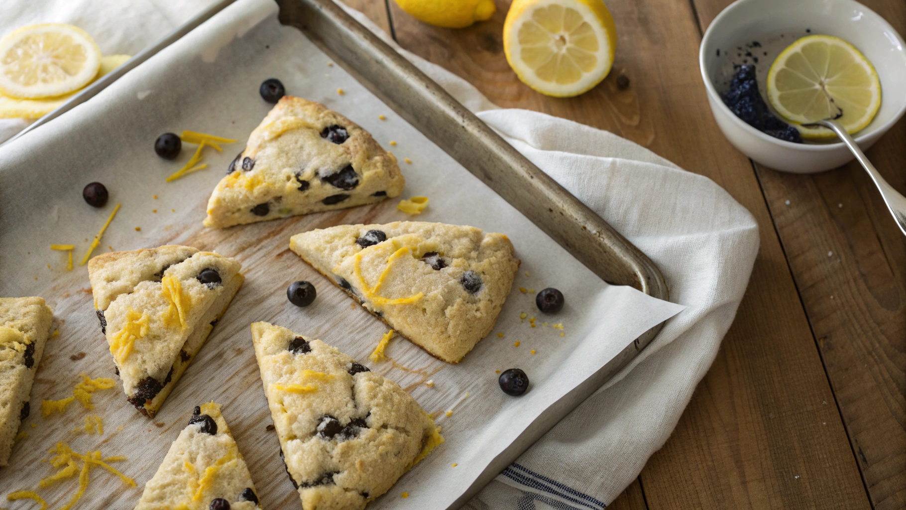 Keto Blueberry Lemon Scones