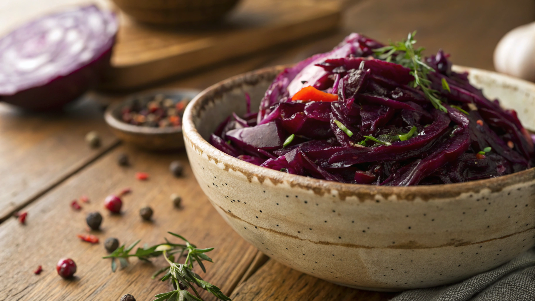Low Carb Braised Red Cabbage With Bacon