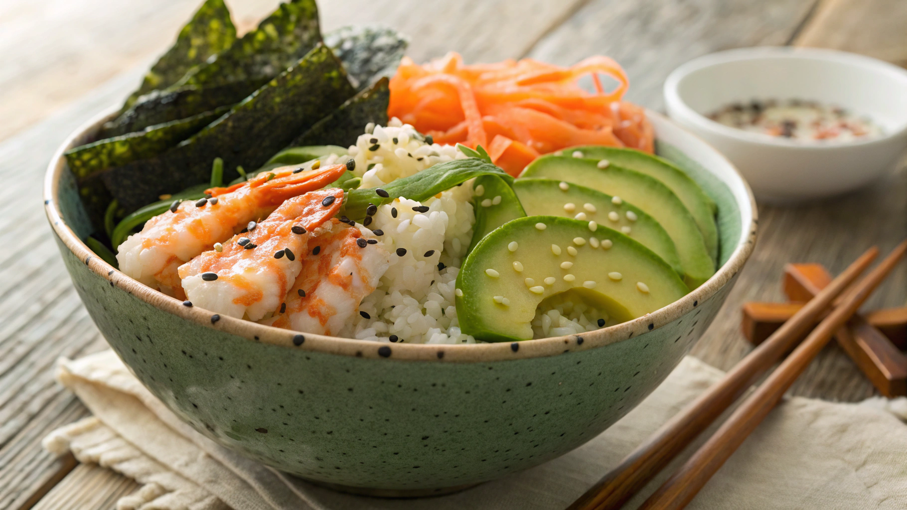 Keto California Sushi Roll Bowl