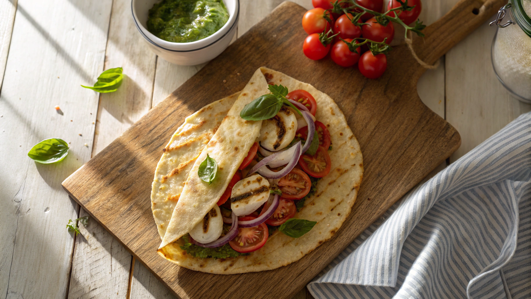 Low Carb Caprese Wrap