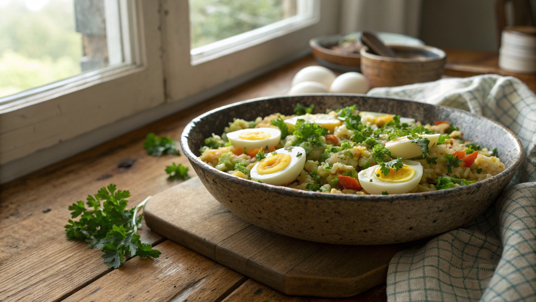 Keto Cauliflower Rice Hash