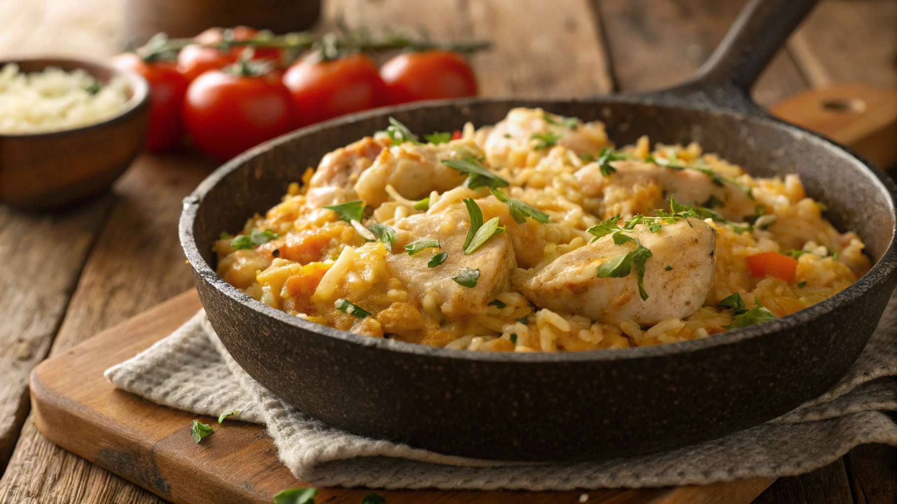 Keto Cheesy Chicken and Rice